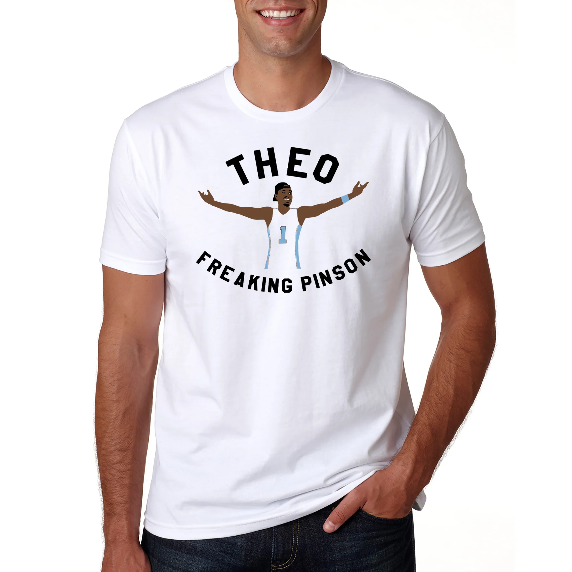 Theo Freaking Pinson Premium Cotton T-Shirt - White - Image 4