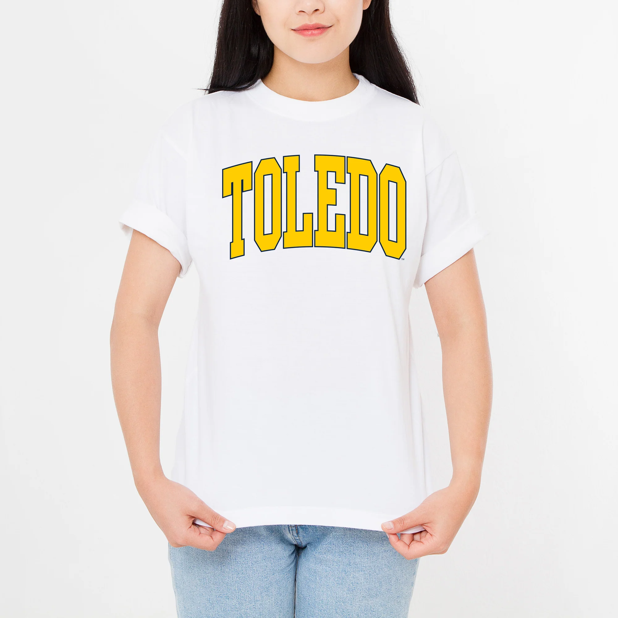 Toledo Rockets Mega Arch T-Shirt - White - Image 4