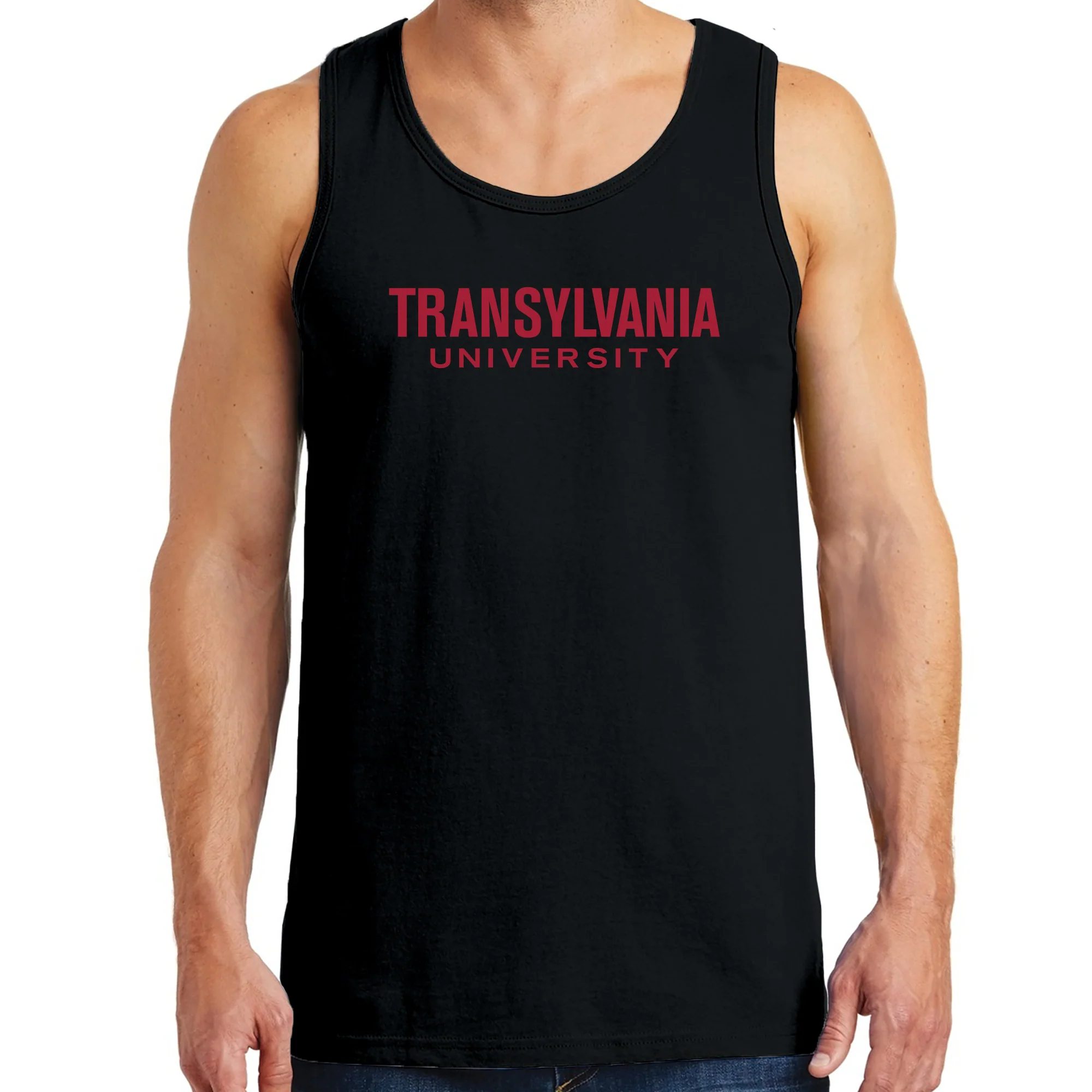 Transylvania University Pioneers Basic Block Tank Top - Black - Image 3
