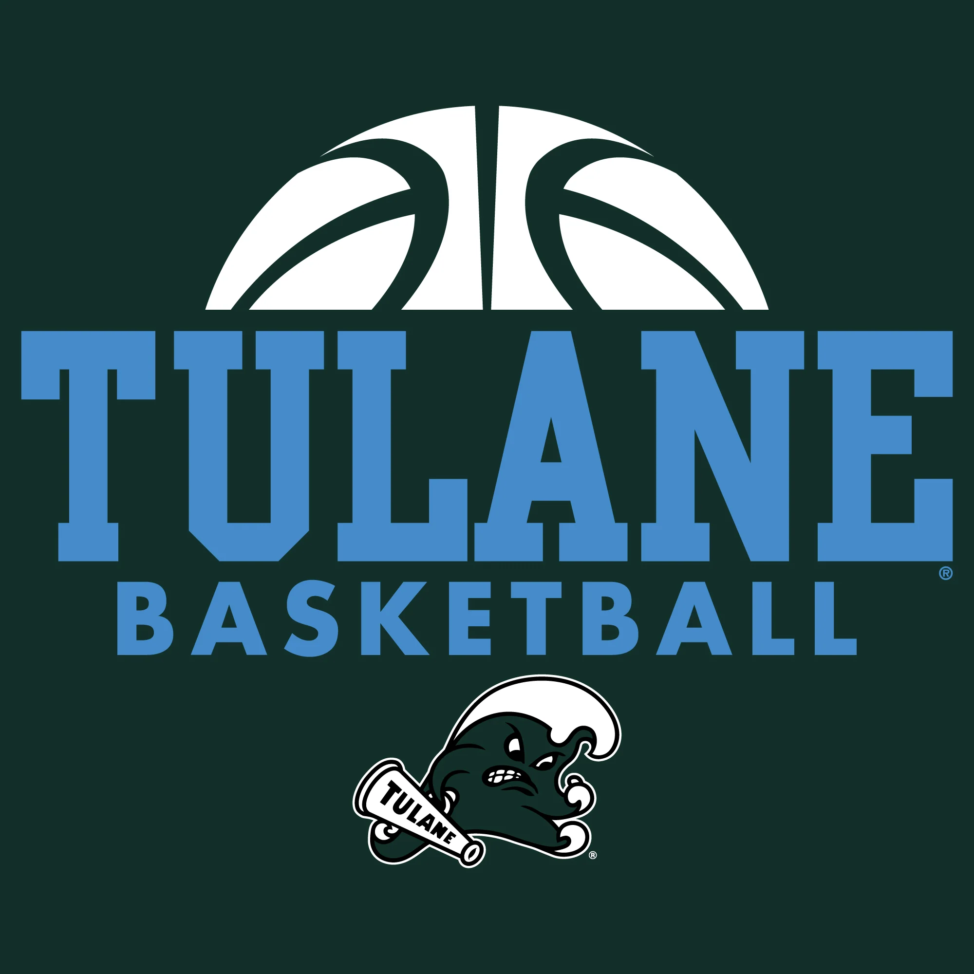 Tulane Green Wave Basketball Hype T-Shirt - Forest - Image 2