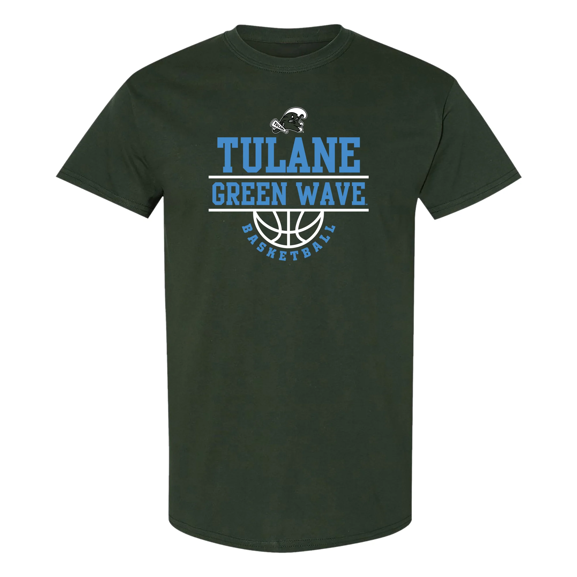 Tulane Green Wave Basketball Peak T-Shirt - Forest
