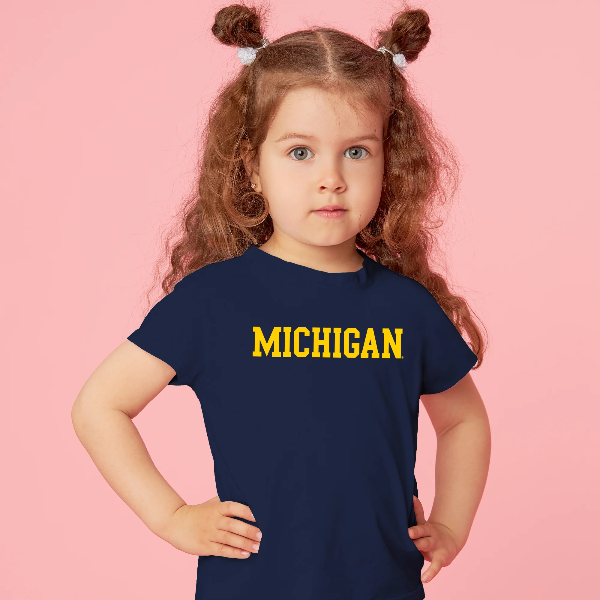 UGP Block Michigan Toddler Tee - Navy - Image 5