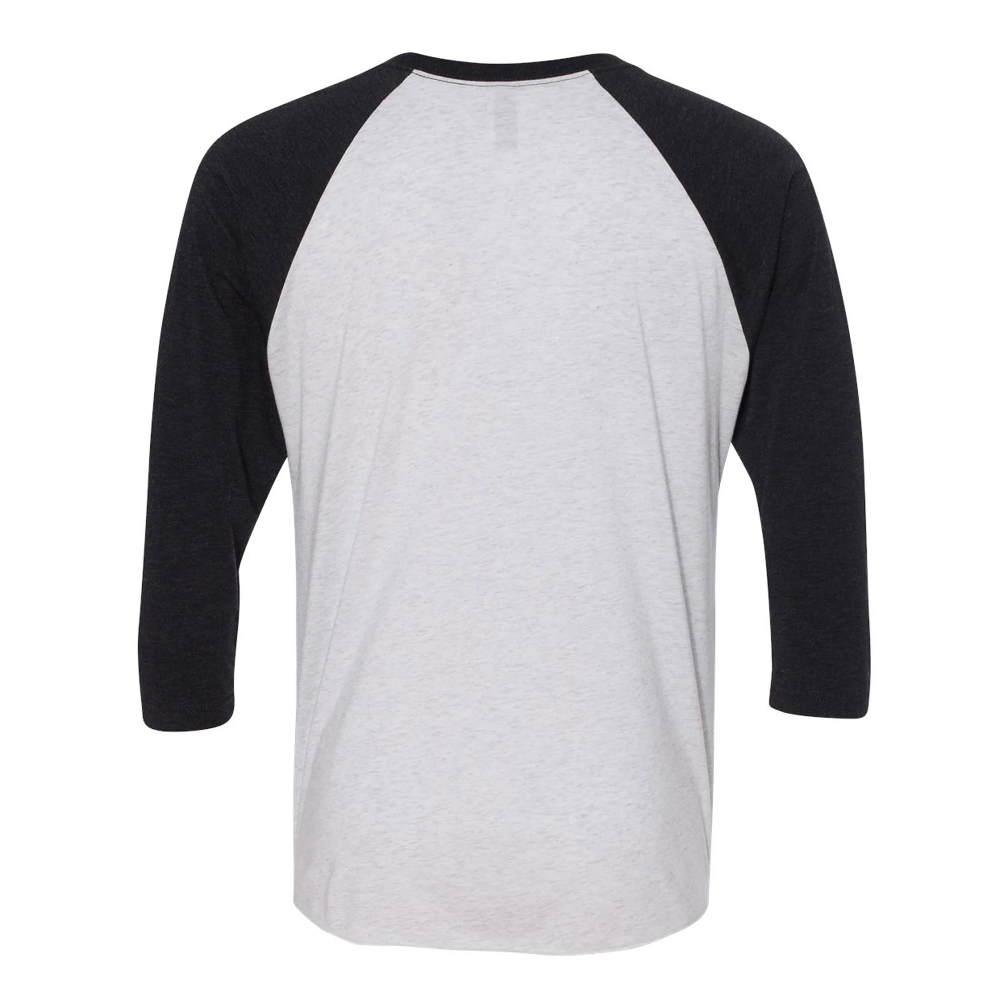 UGP Classics RHI Motor City Mustangs 3/4 Sleeve Raglan T-Shirt - Heather White/Vintage Black - Image 3
