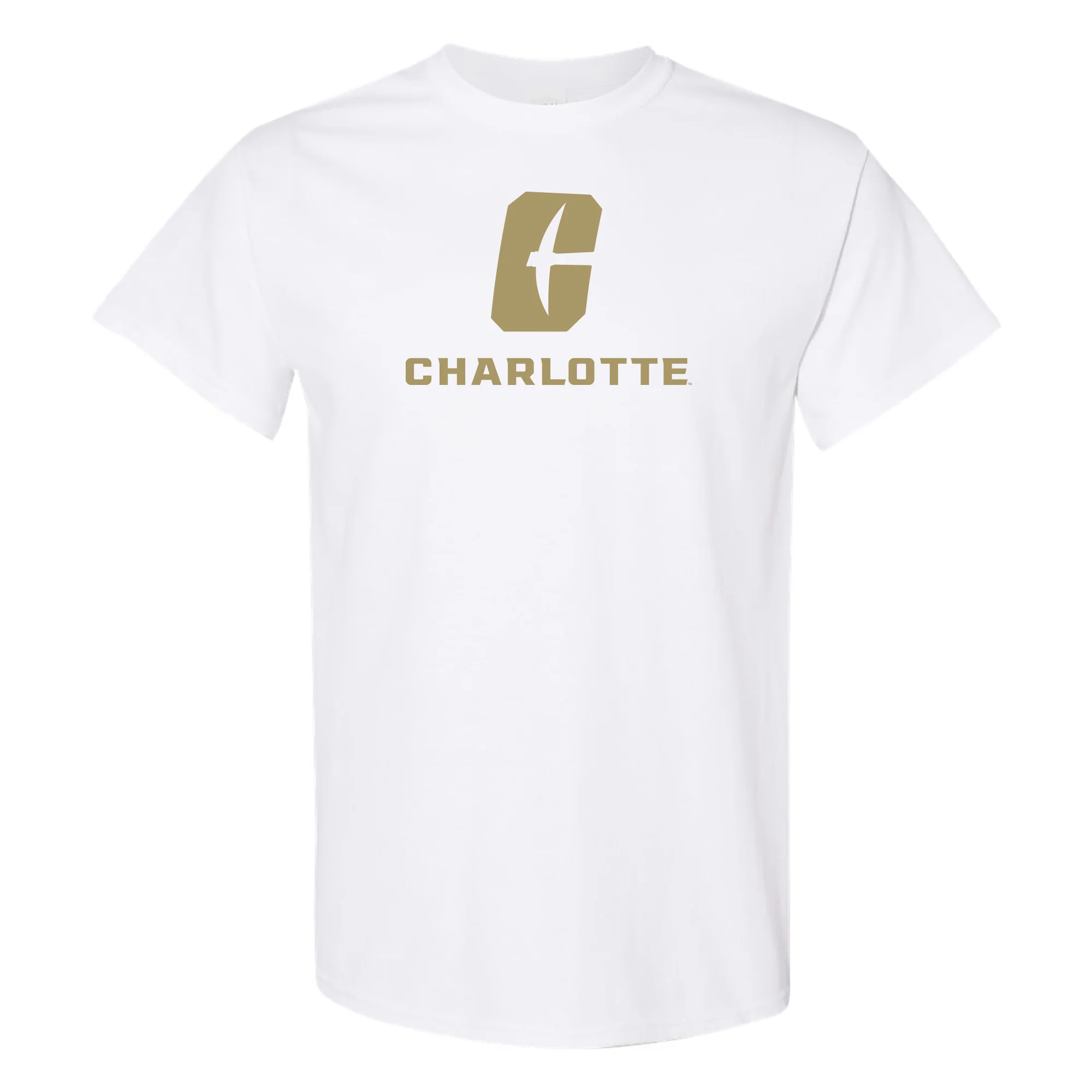 UNC Charlotte Forty-Niners Primary Logo Short Sleeve T Shirt - White