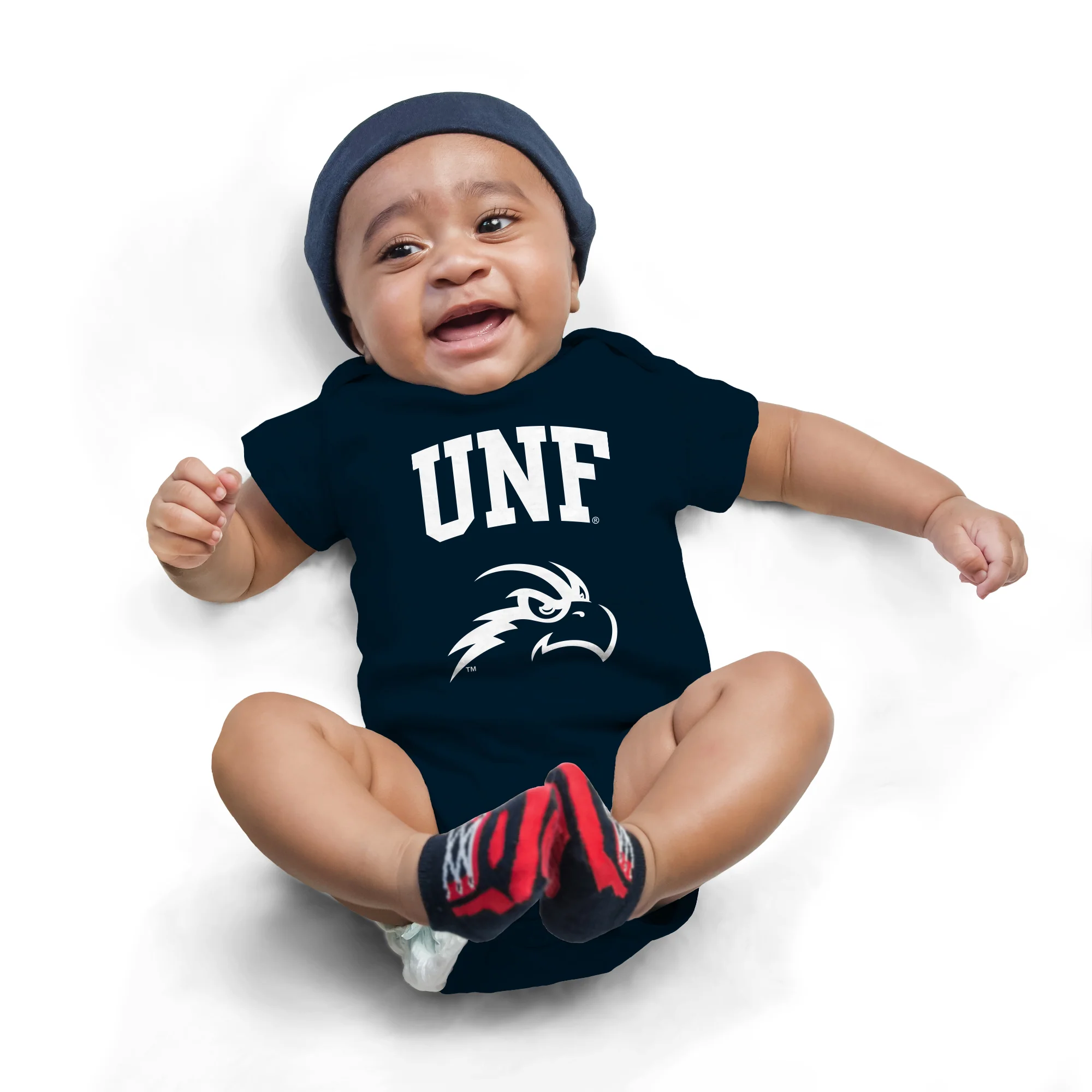 University of North Florida Ospreys Arch Logo Creeper - Navy - Image 4