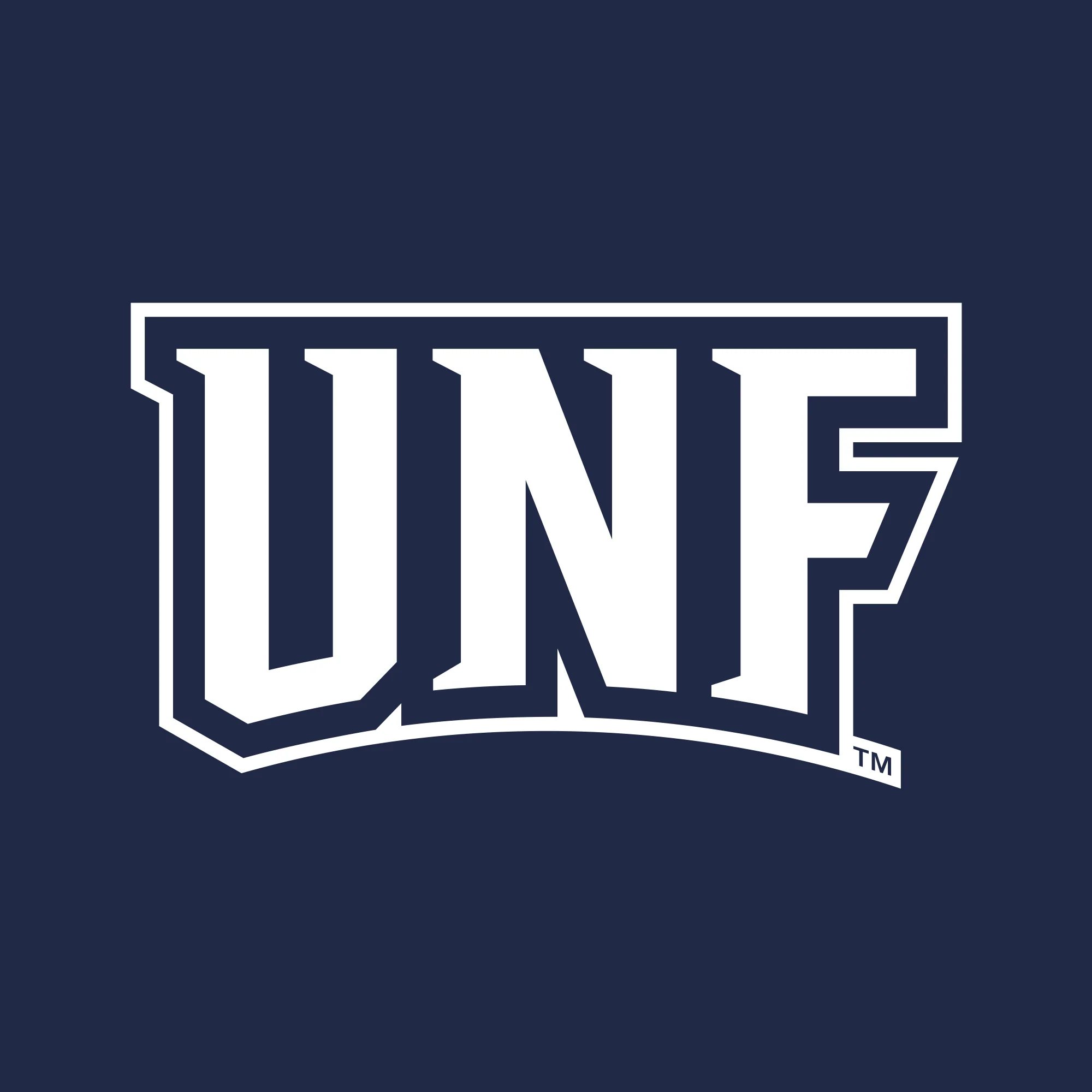 University of North Florida Ospreys Basic Block Short Sleeve T Shirt - Navy - Image 2