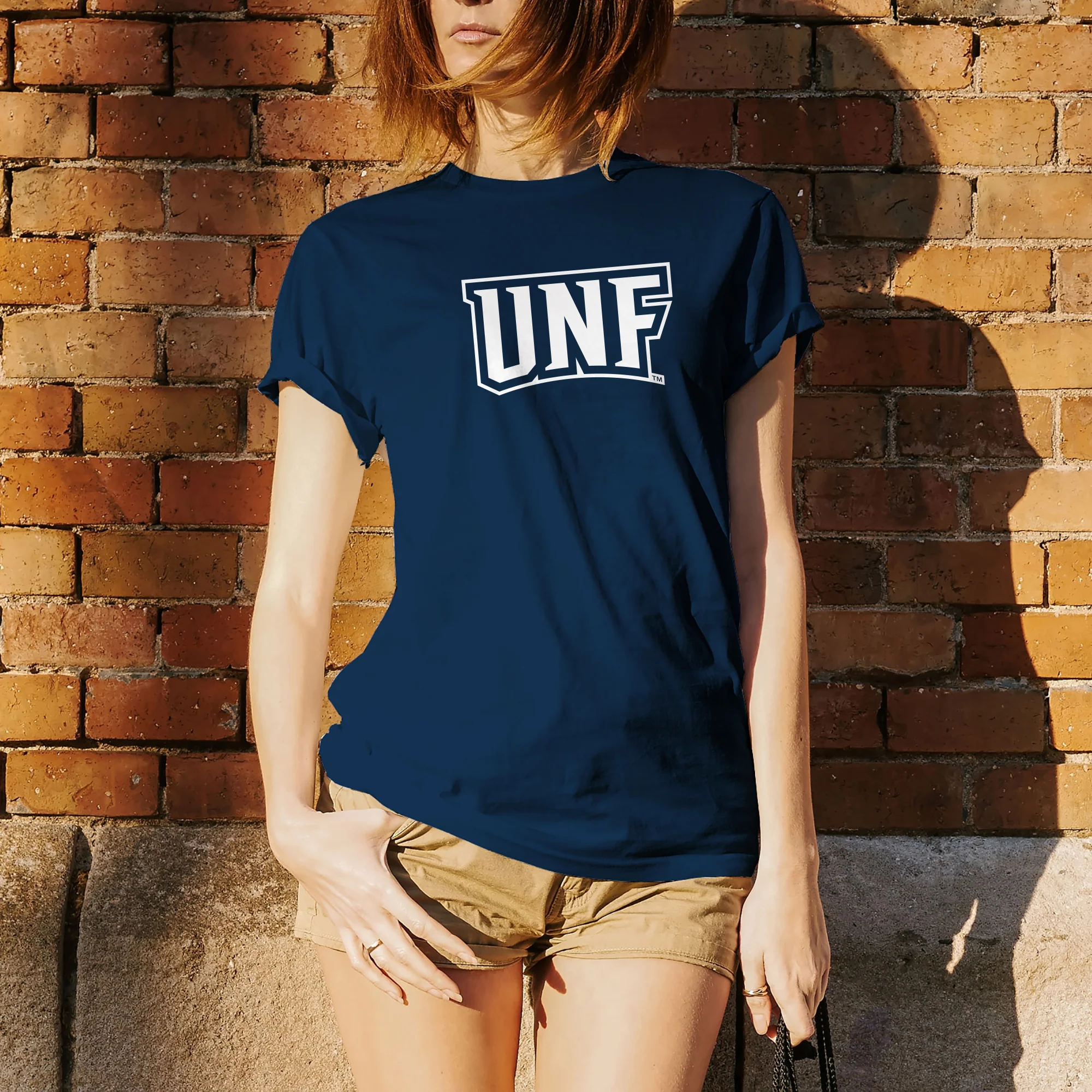 University of North Florida Ospreys Basic Block Short Sleeve T Shirt - Navy - Image 4
