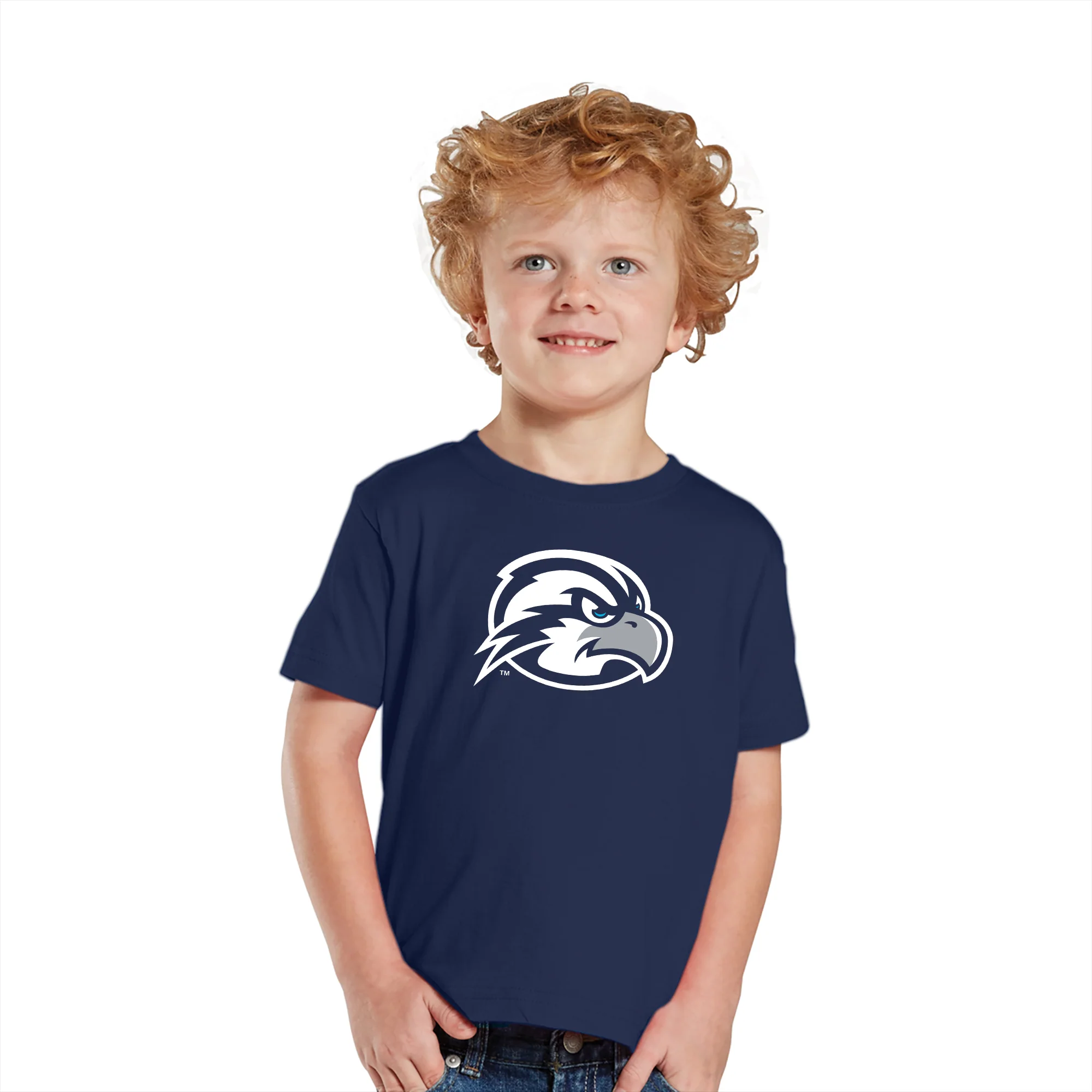 University of North Florida Ospreys Primary Logo Toddler Short Sleeve T Shirt - Navy - Image 3