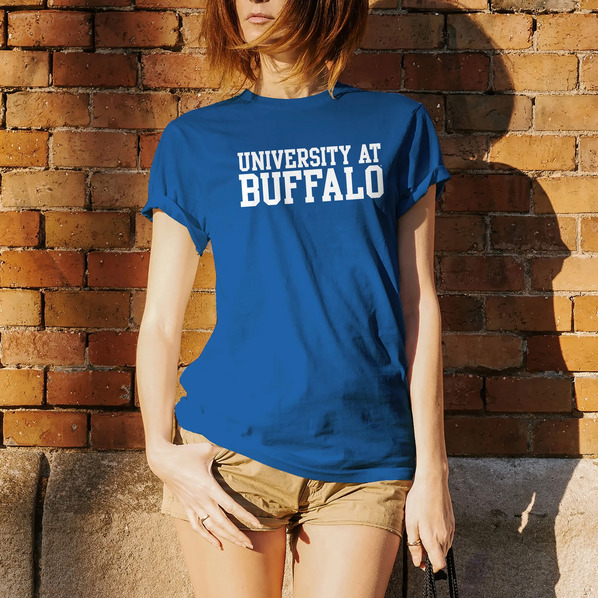 University at Buffalo Bulls Basic Block Short Sleeve T Shirt - Royal - Image 4