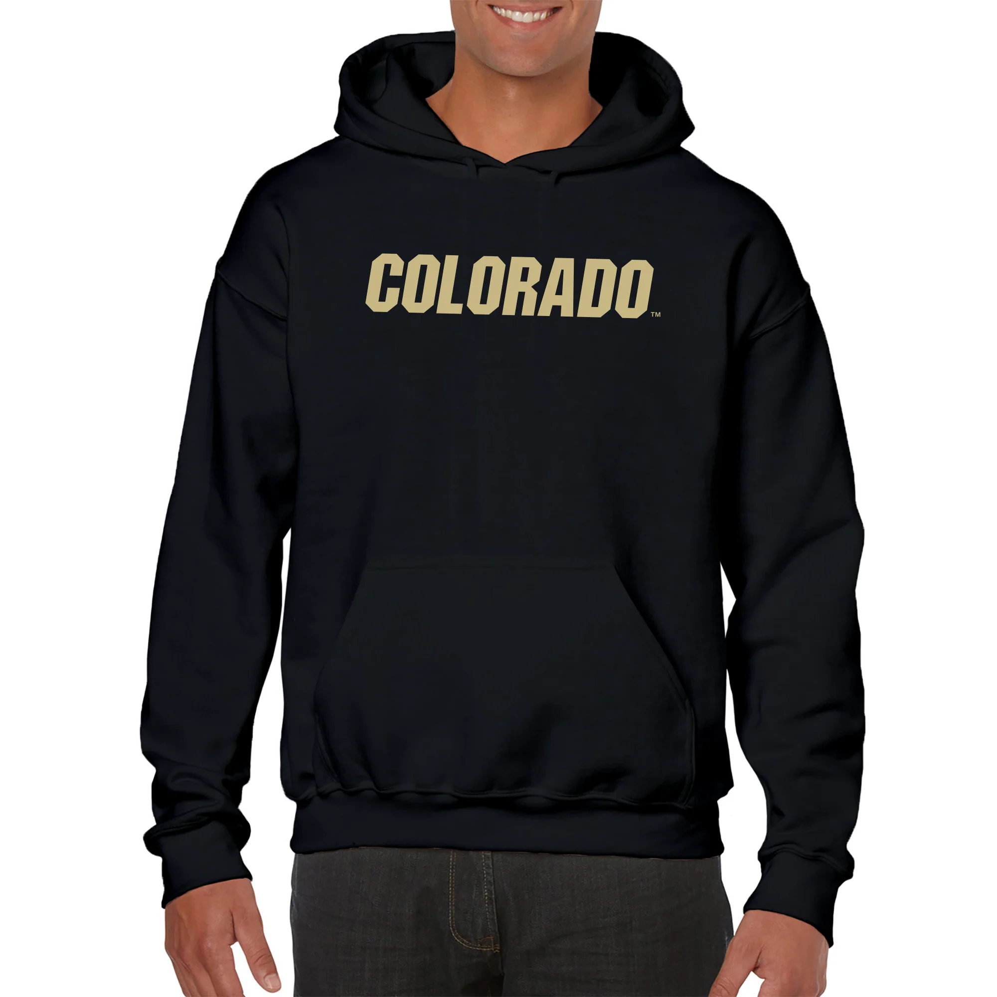 University of Colorado Buffaloes Basic Block Hoodie - Black - Image 3
