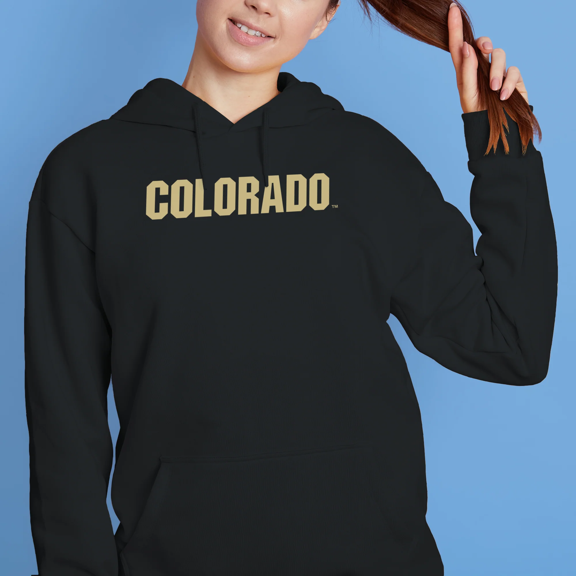 University of Colorado Buffaloes Basic Block Hoodie - Black - Image 4