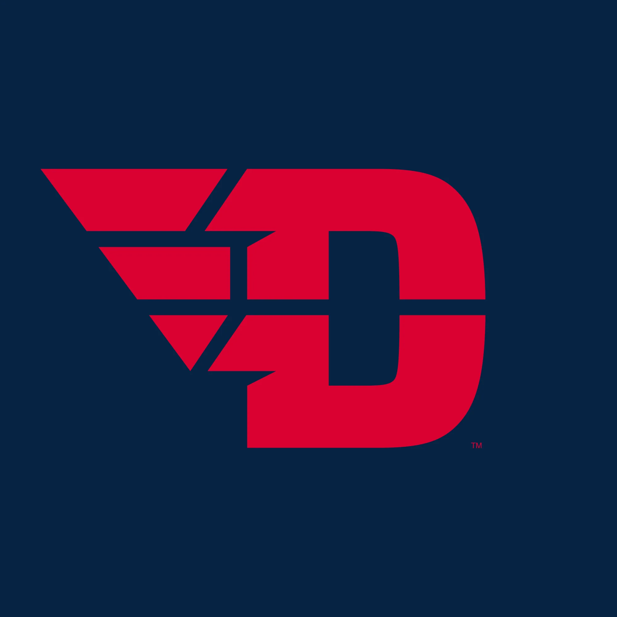 University of Dayton Flyers Primary Logo Short Sleeve T Shirt - Navy - Image 2