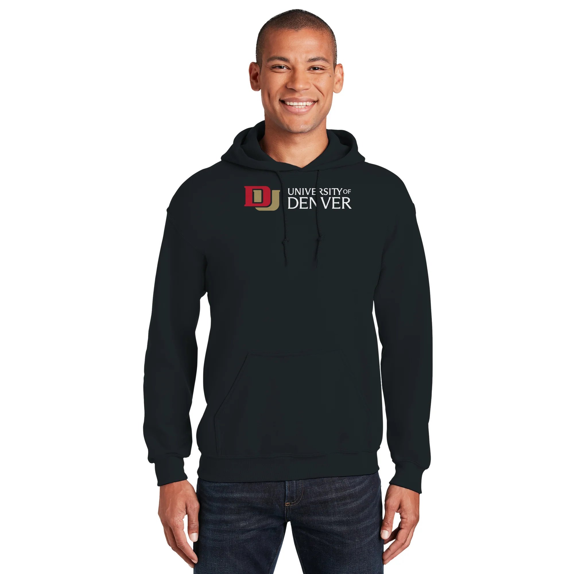 University of Denver Pioneers Basic Block Hoodie - Black - Image 3