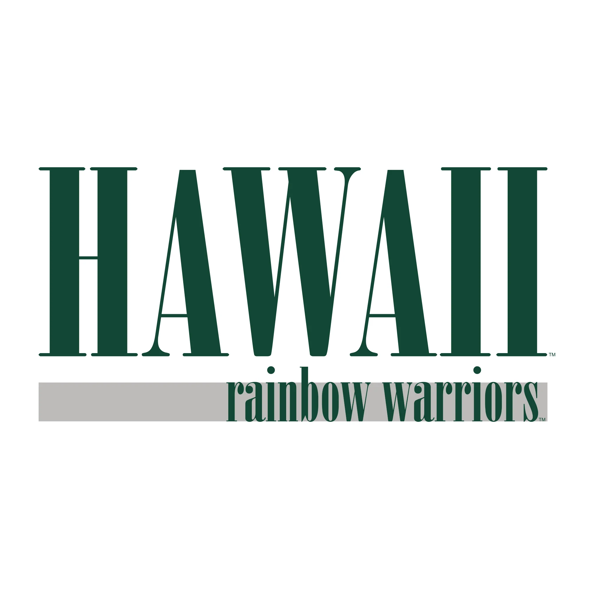 University of Hawaii Rainbow Warriors Boldline Basic Cotton Crewneck Sweatshirt - White - Image 2
