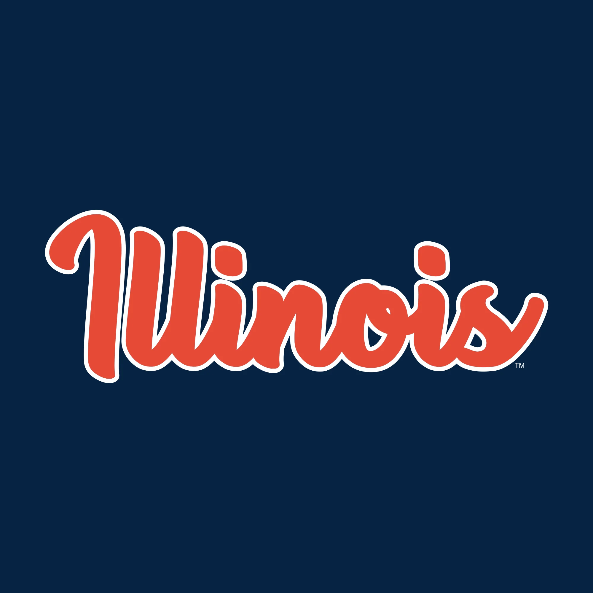 University of Illinois Fighting Illini Basic Script Cotton Hoodie - Navy - Image 2
