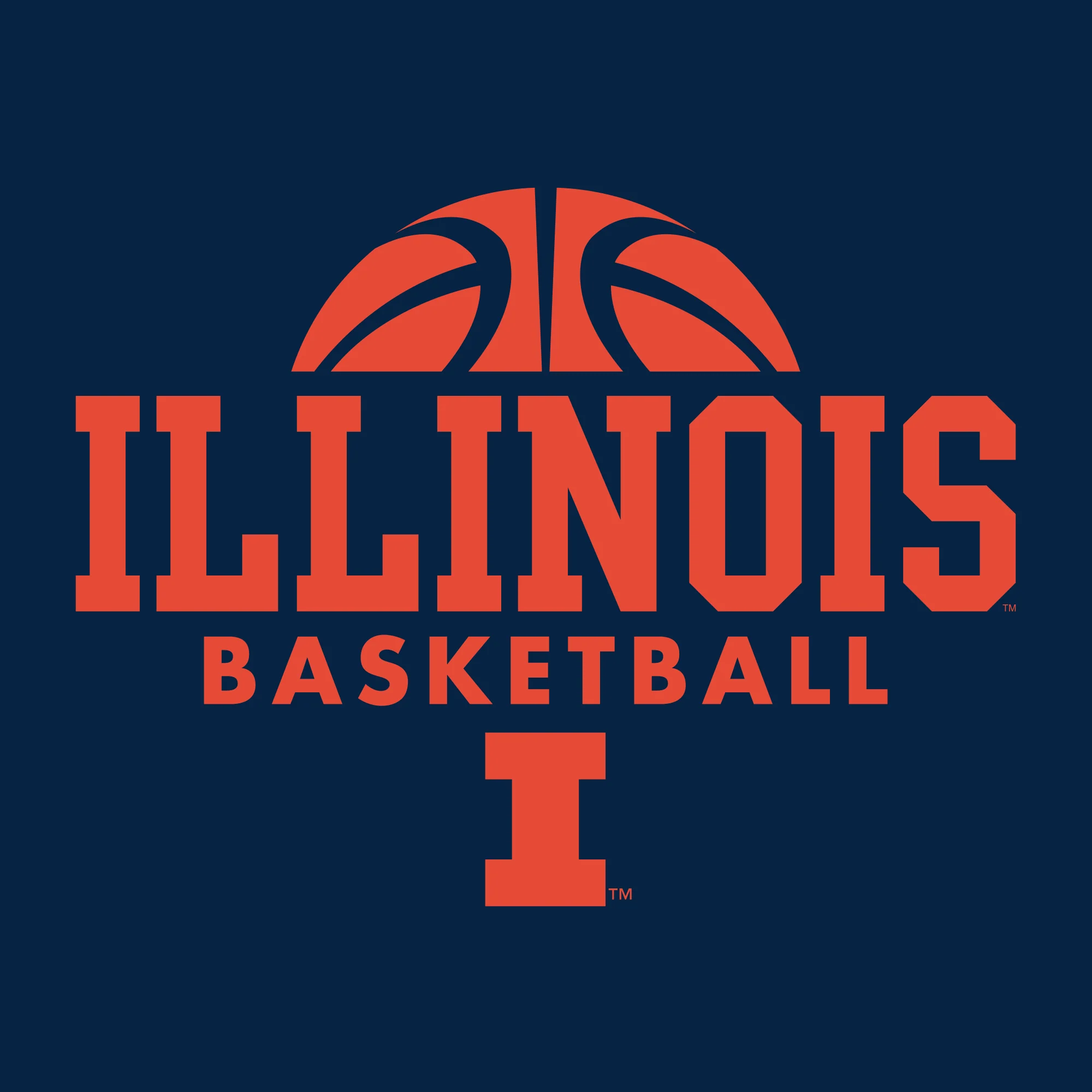University of Illinois Fighting Illini Basketball Hype Cotton T-Shirt - Navy - Image 2