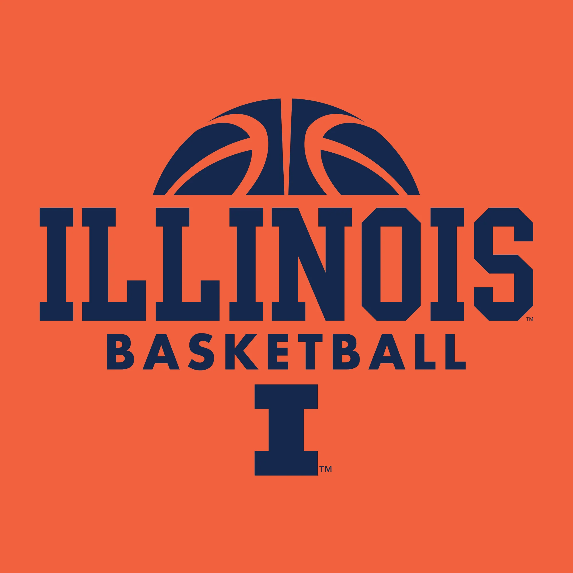 University of Illinois Fighting Illini Basketball Hype Cotton T-Shirt - Orange - Image 2