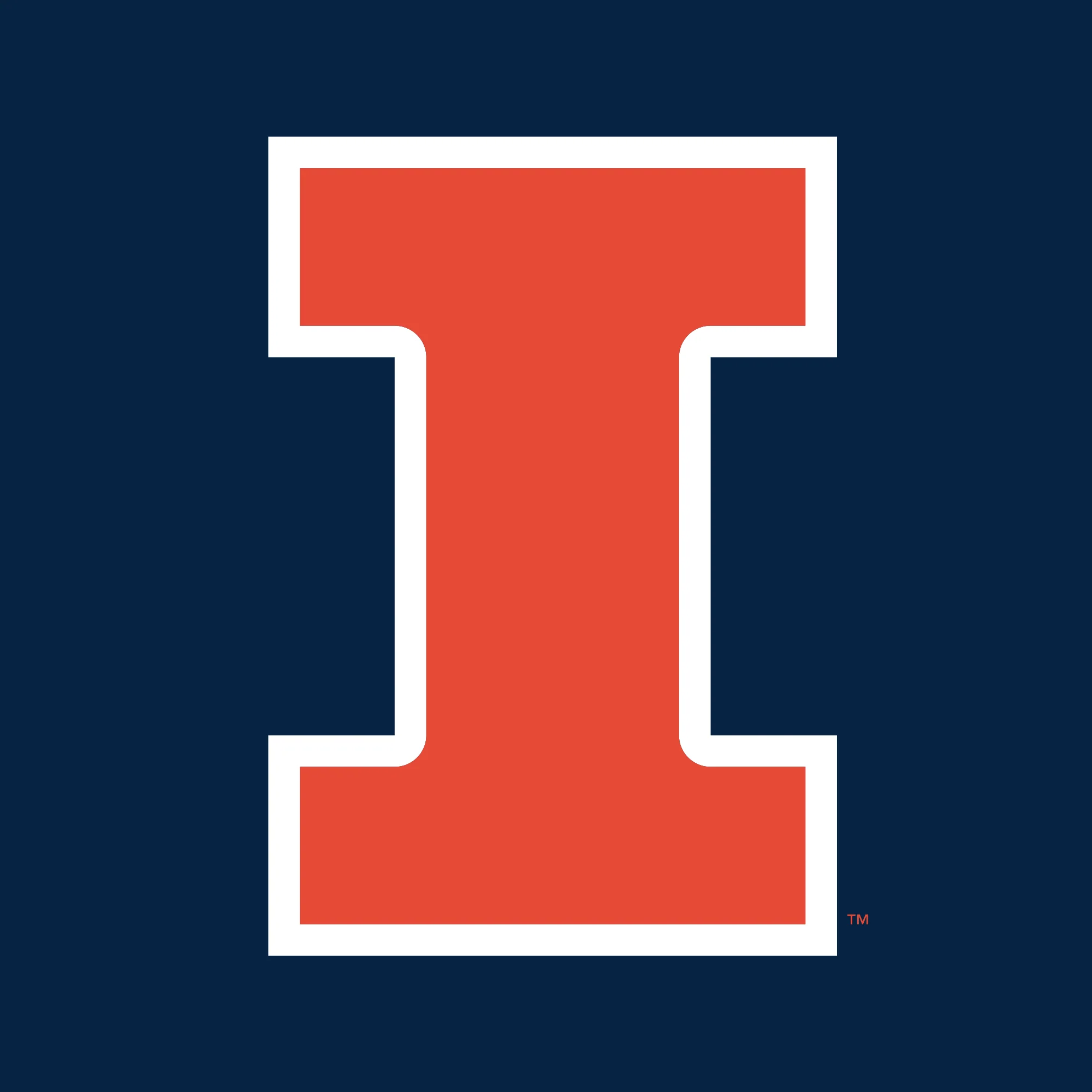 University of Illinois Fighting Illini Front and Back Print Cotton Hoodie - Navy - Image 4