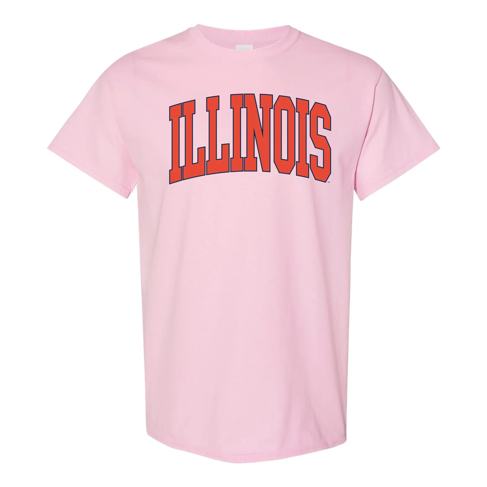 University of Illinois Fighting Illini Mega Arch T-Shirt - Light Pink