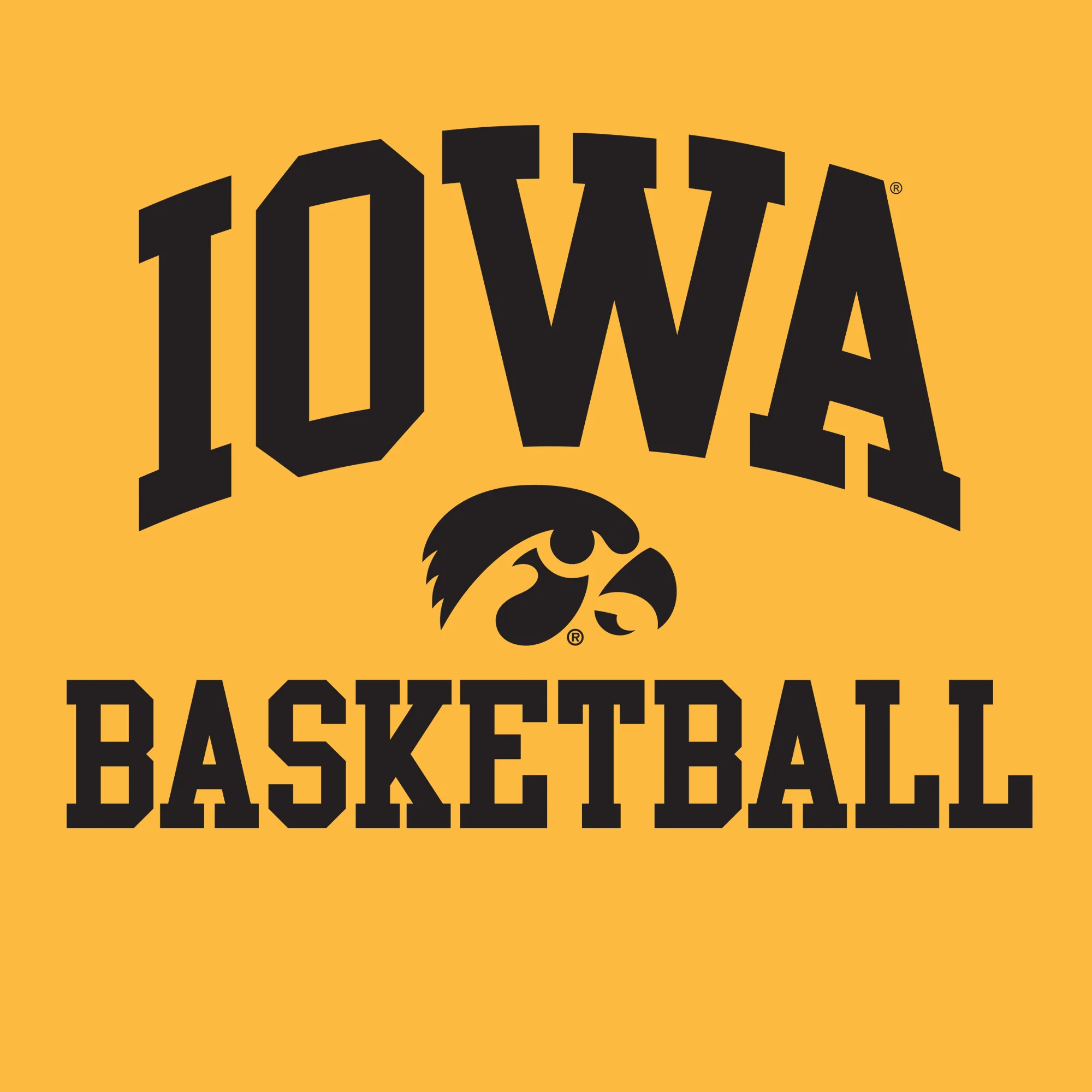 University Of Iowa Hawkeyes Arch Logo Basketball Hoodie - Gold - Image 2
