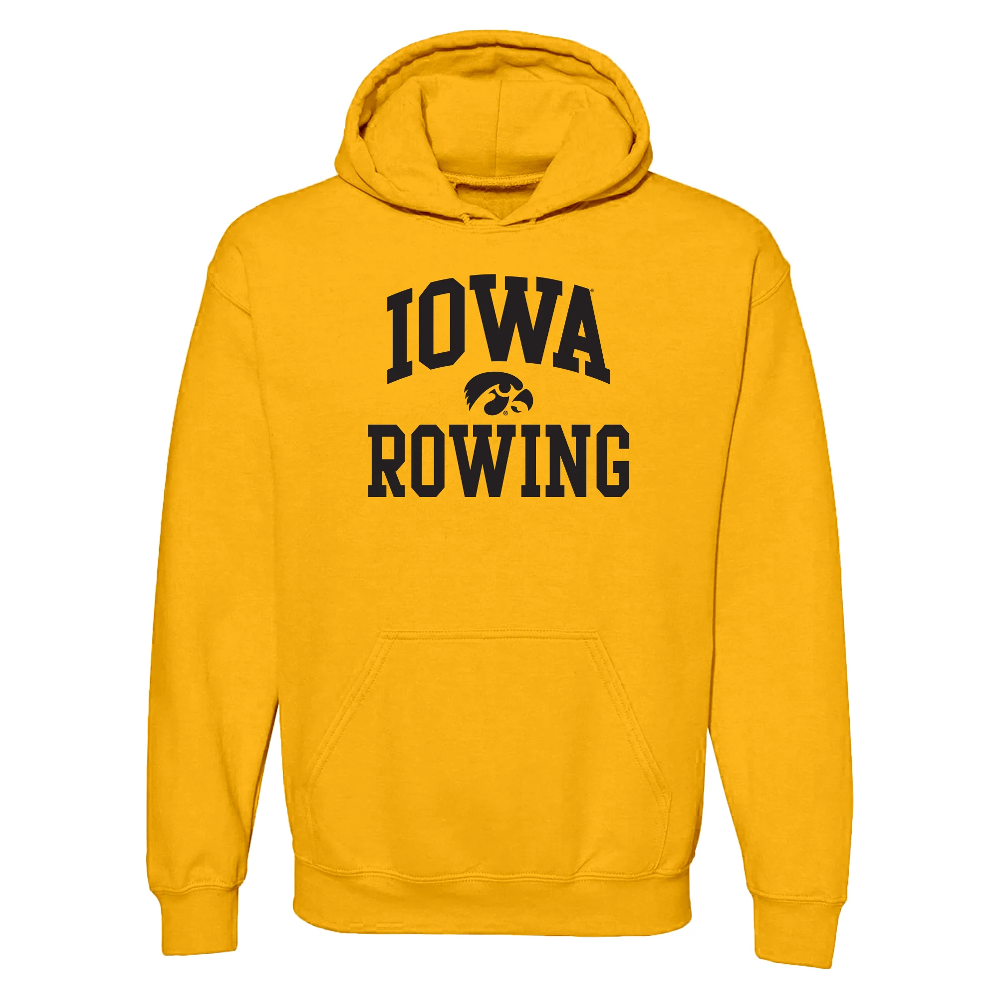 University of Iowa Hawkeyes Arch Logo Rowing Hoodie - Gold