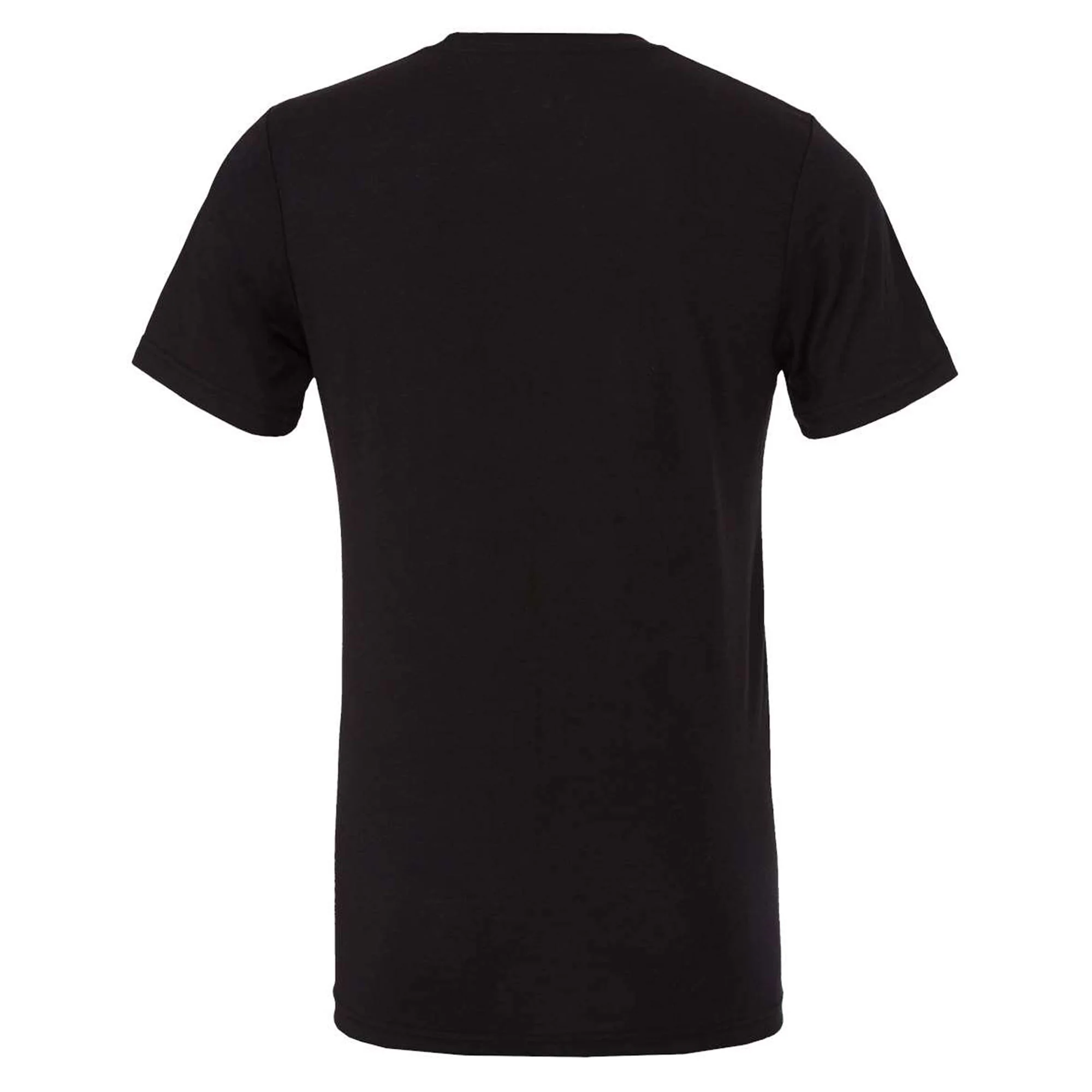 Iowa Basic Block Canvas Triblend T-Shirt - Solid Black Triblend - Image 3