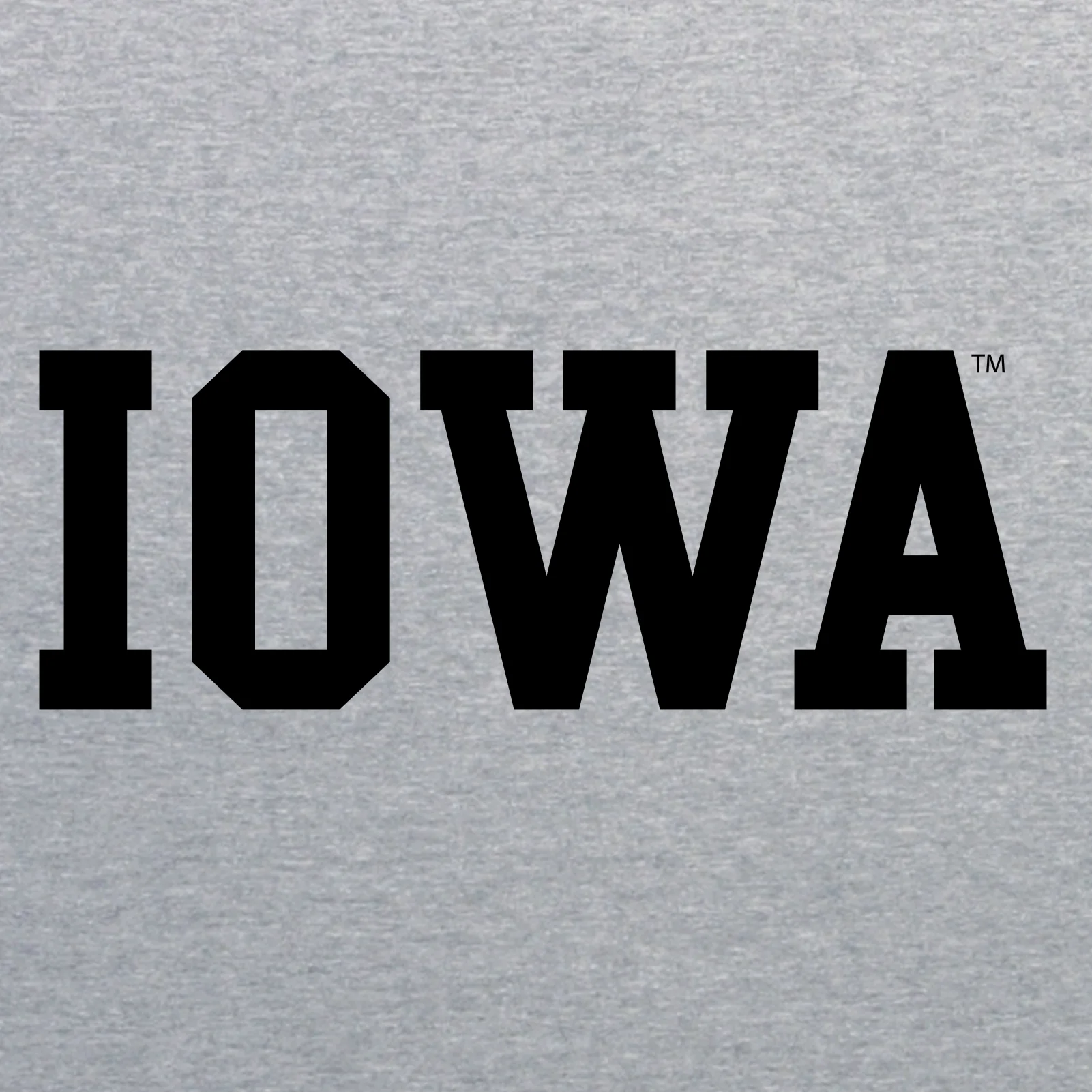 University of Iowa Hawkeyes Basic Block Heavy Blend Hoodie - Sport Grey - Image 2