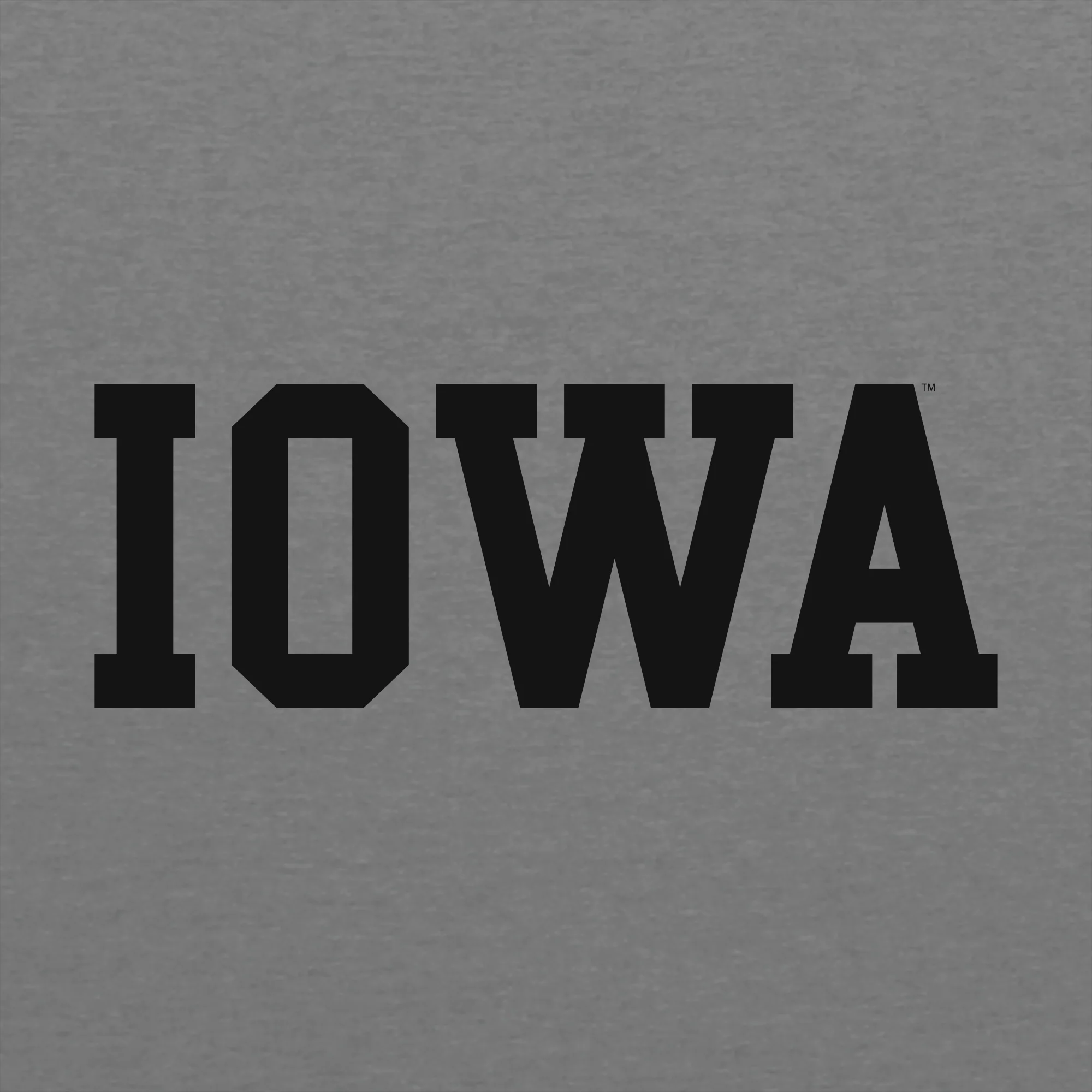 University of Iowa Hawkeyes Basic Block Short Sleeve T Shirt - Premium Heather - Image 2