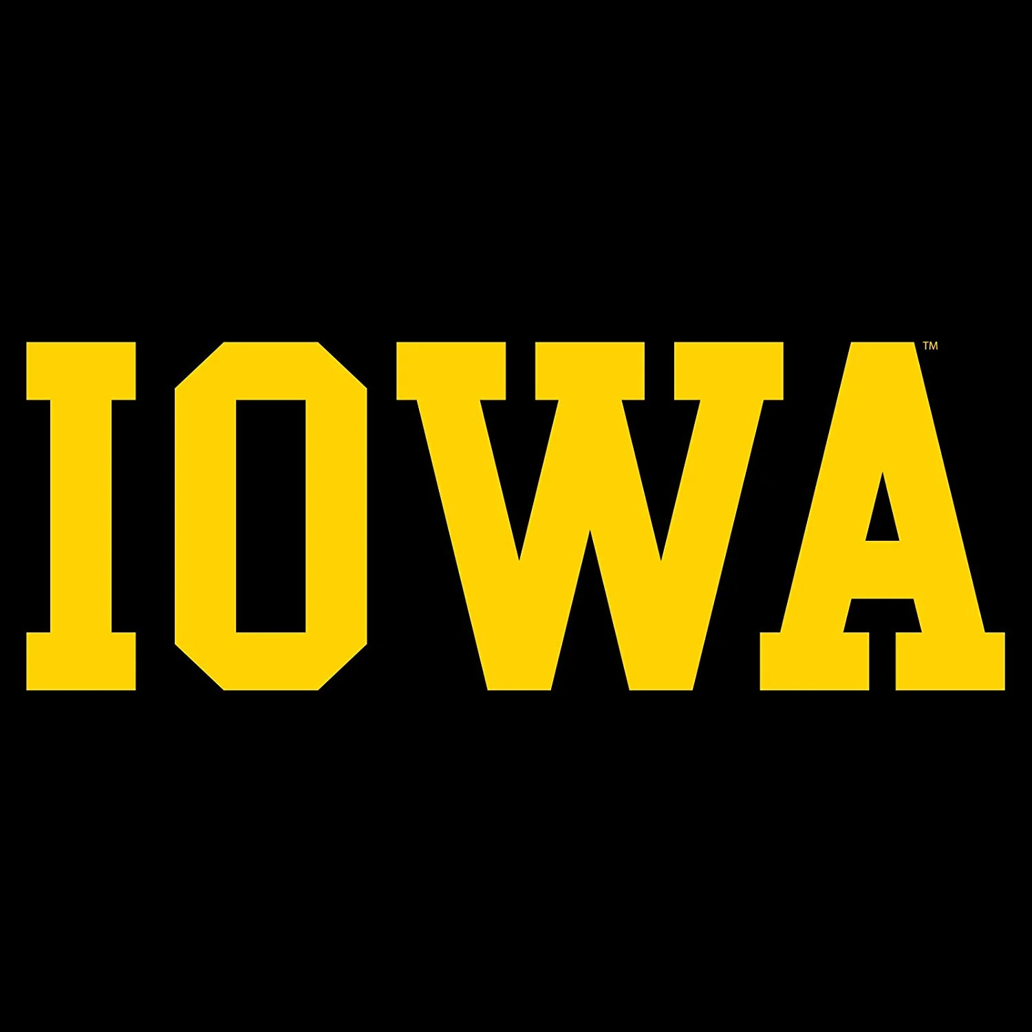 Iowa Hawkeyes Basic Block Youth T-Shirt - Black - Image 2