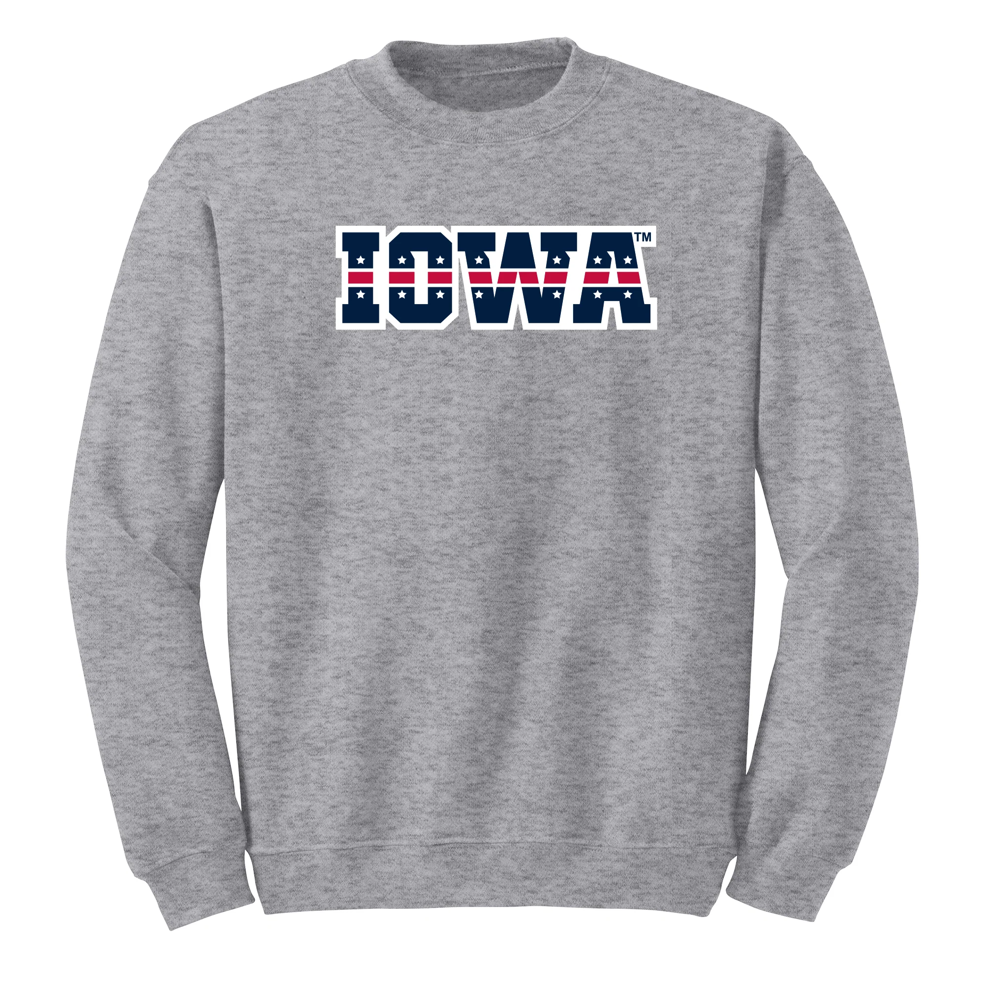 University of Iowa Hawkeyes Patriotic Wordmark, Team Color Crewneck - Image 5