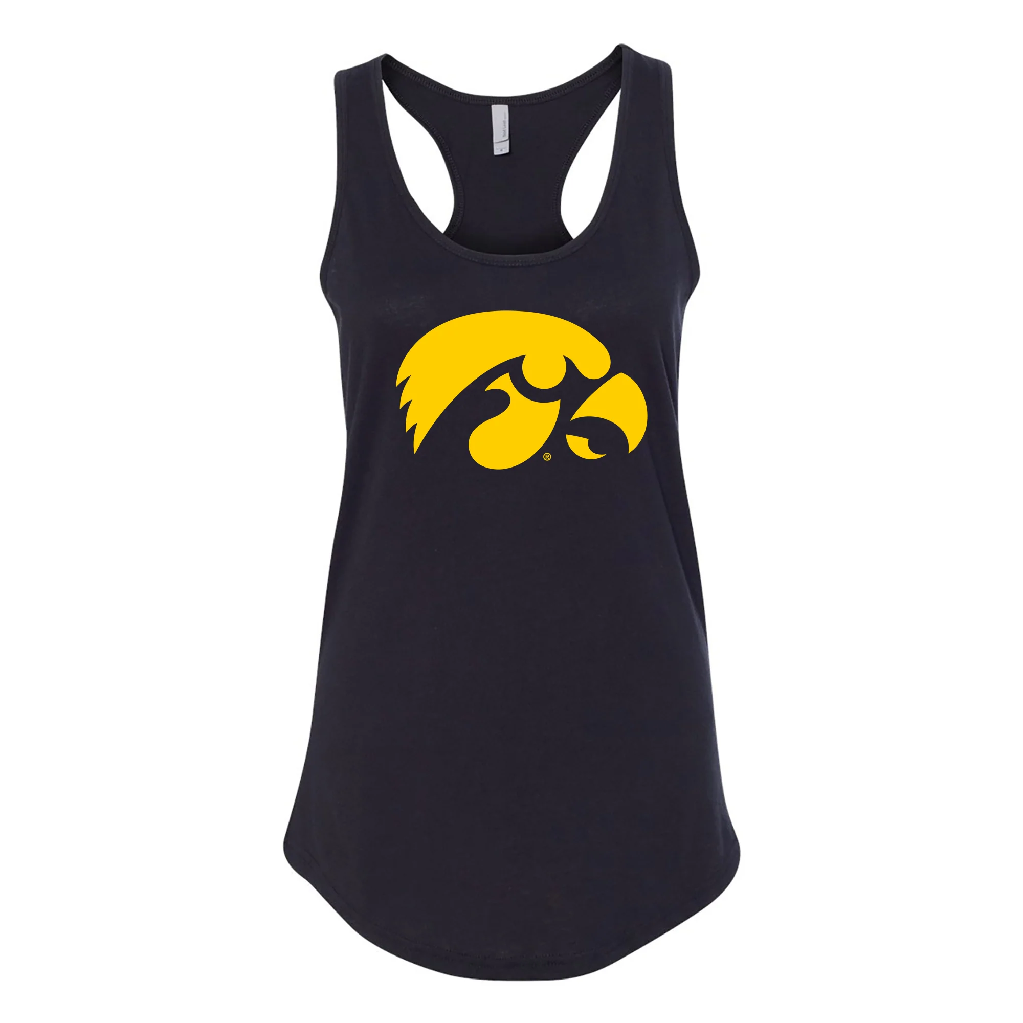 University of Iowa Hawkeyes Primary Logo Women's Racerback Tank Top - Black