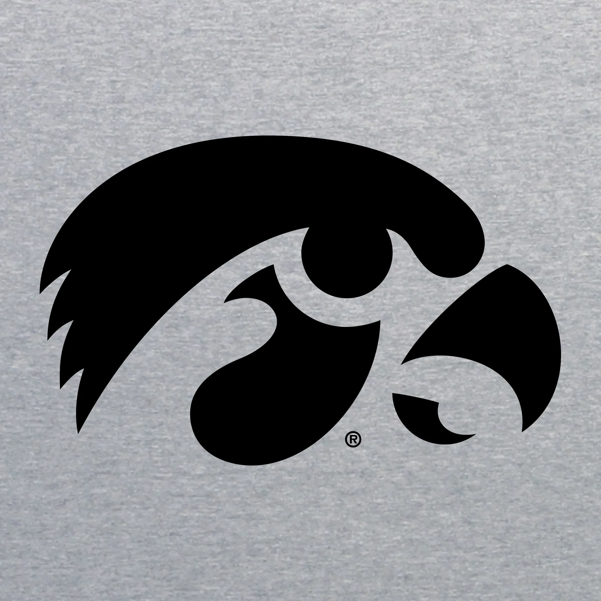 University of Iowa Hawkeyes Primary Logo Racerback Tank Top - Heather Grey - Image 2
