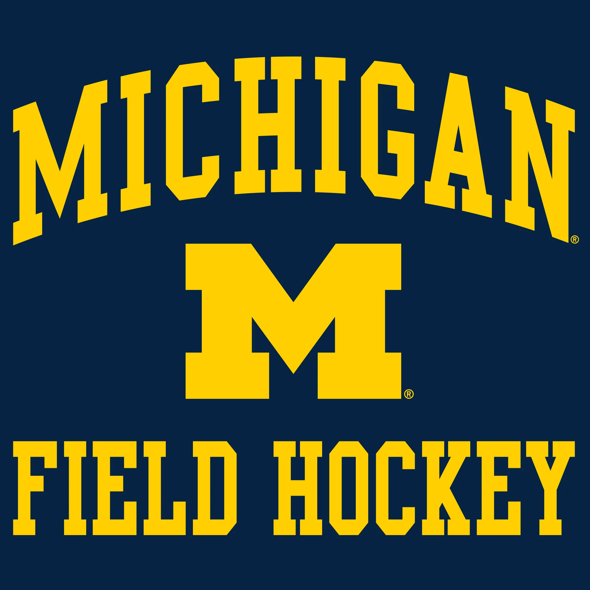 Michigan Wolverines Arch Logo Field Hockey Hoodie - Navy - Image 2