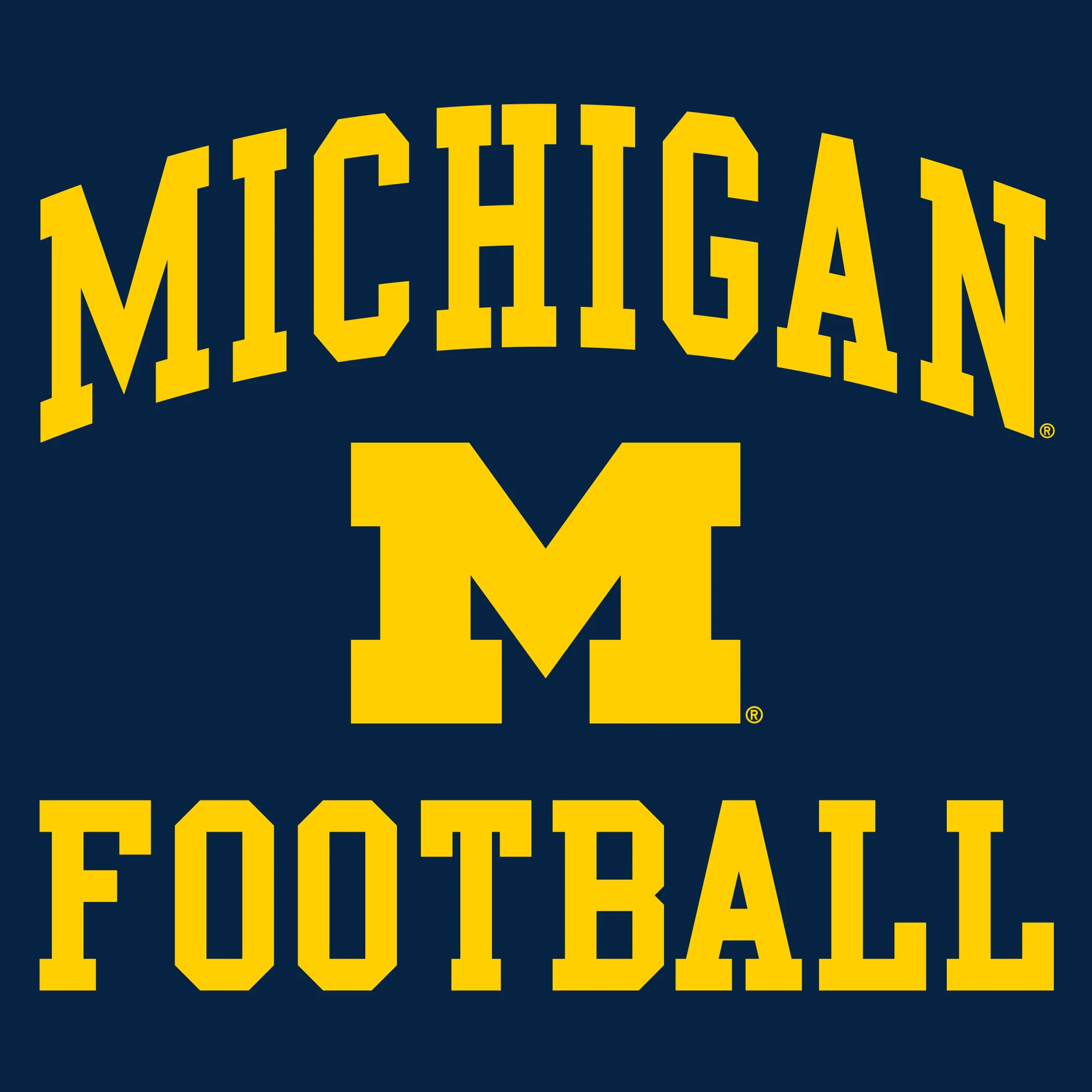 University of Michigan Wolverines Arch Logo Football Hoodie - Navy - Image 2