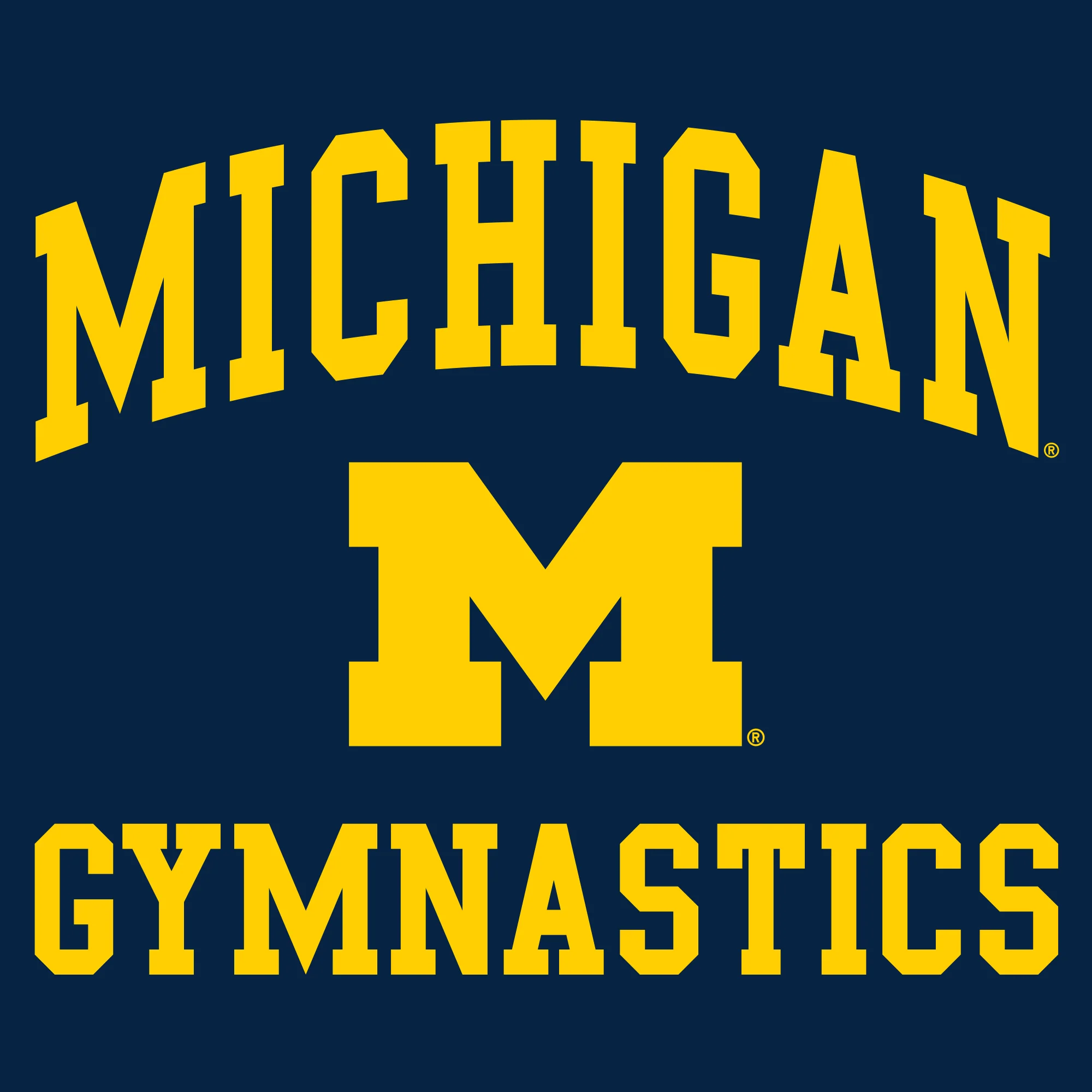 University of Michigan Wolverines Arch Logo Gymnastics Long Sleeve - Navy - Image 2