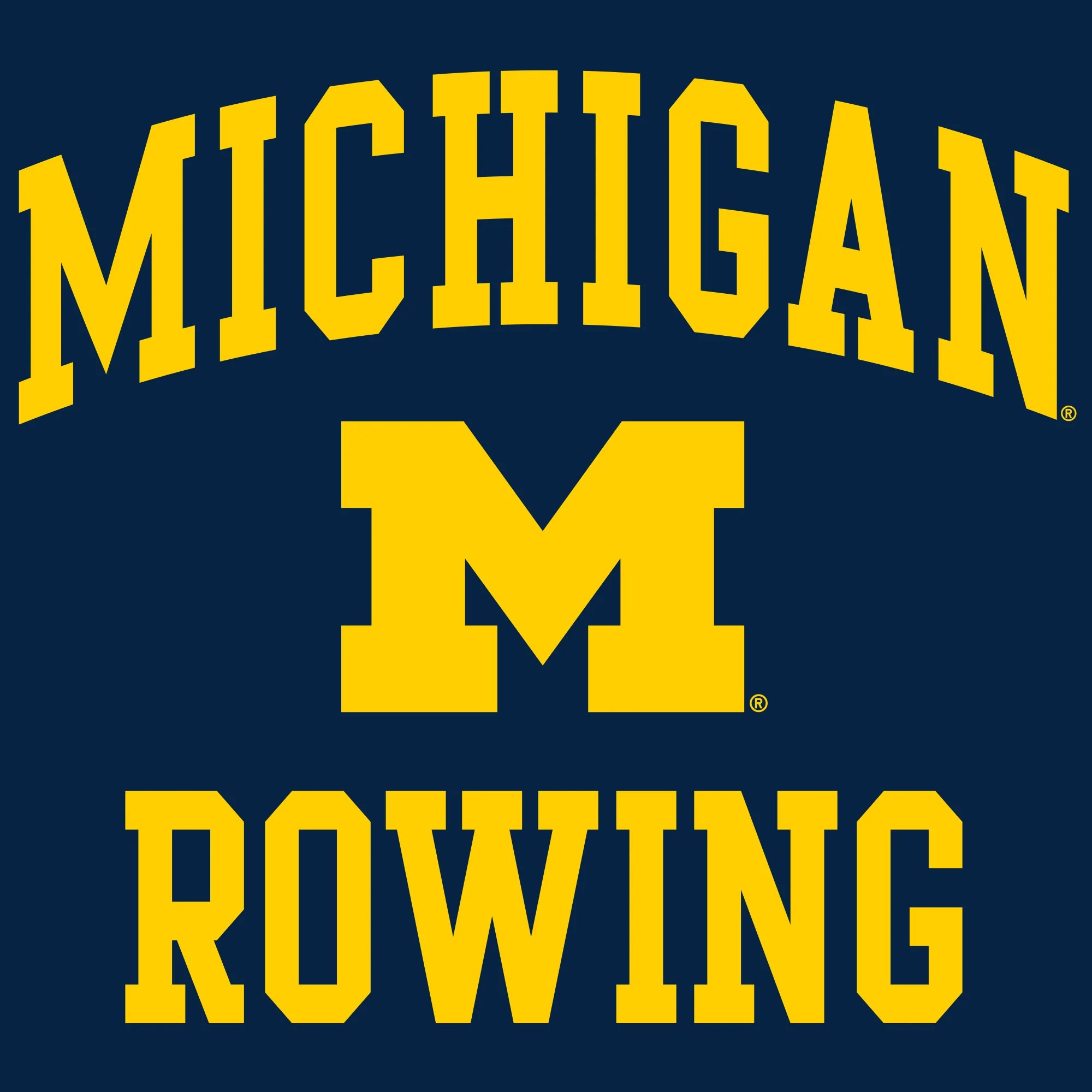 University of Michigan Wolverines Arch Logo Rowing Hoodie - Navy - Image 2