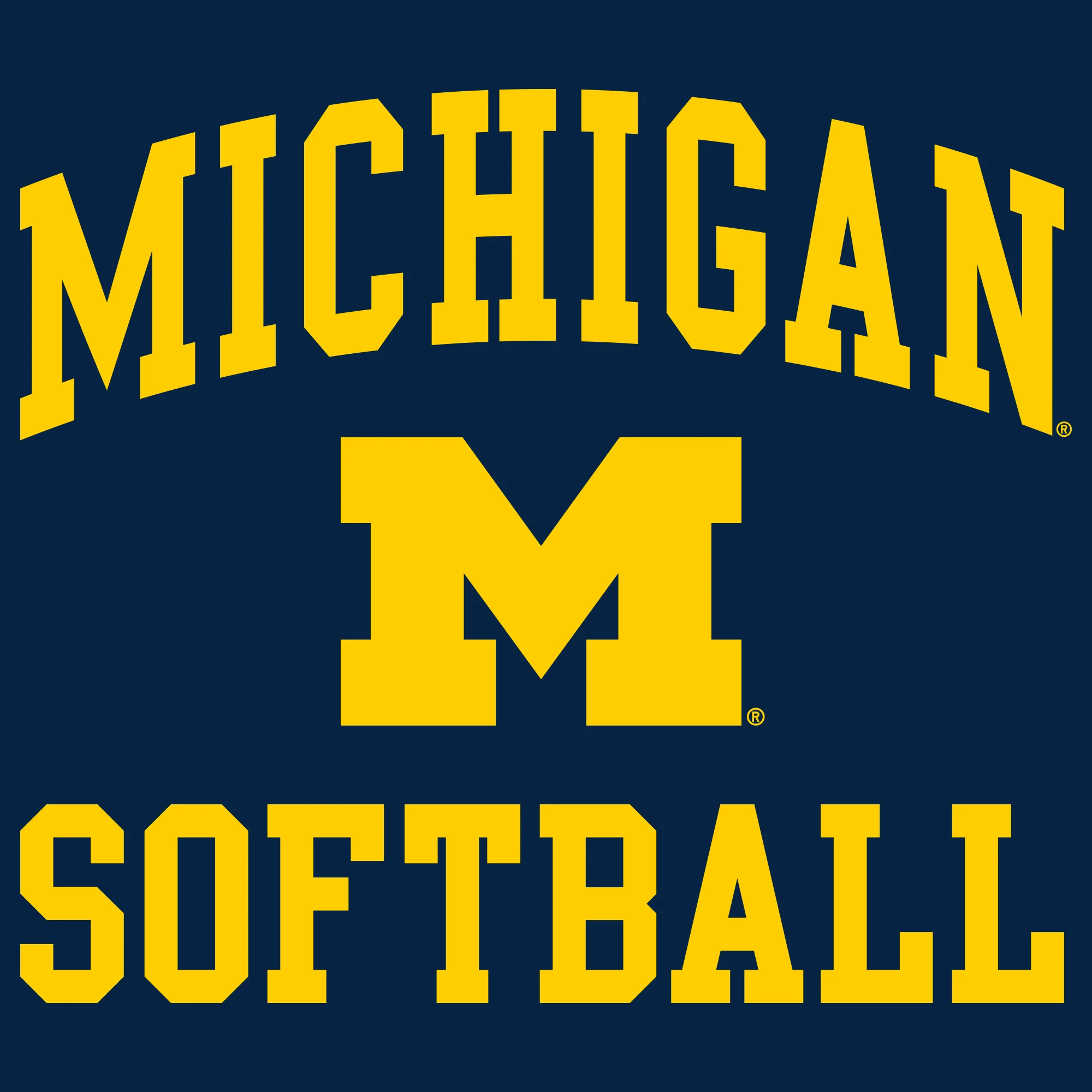 University of Michigan Wolverines Arch Logo Softball Hoodie - Navy - Image 2