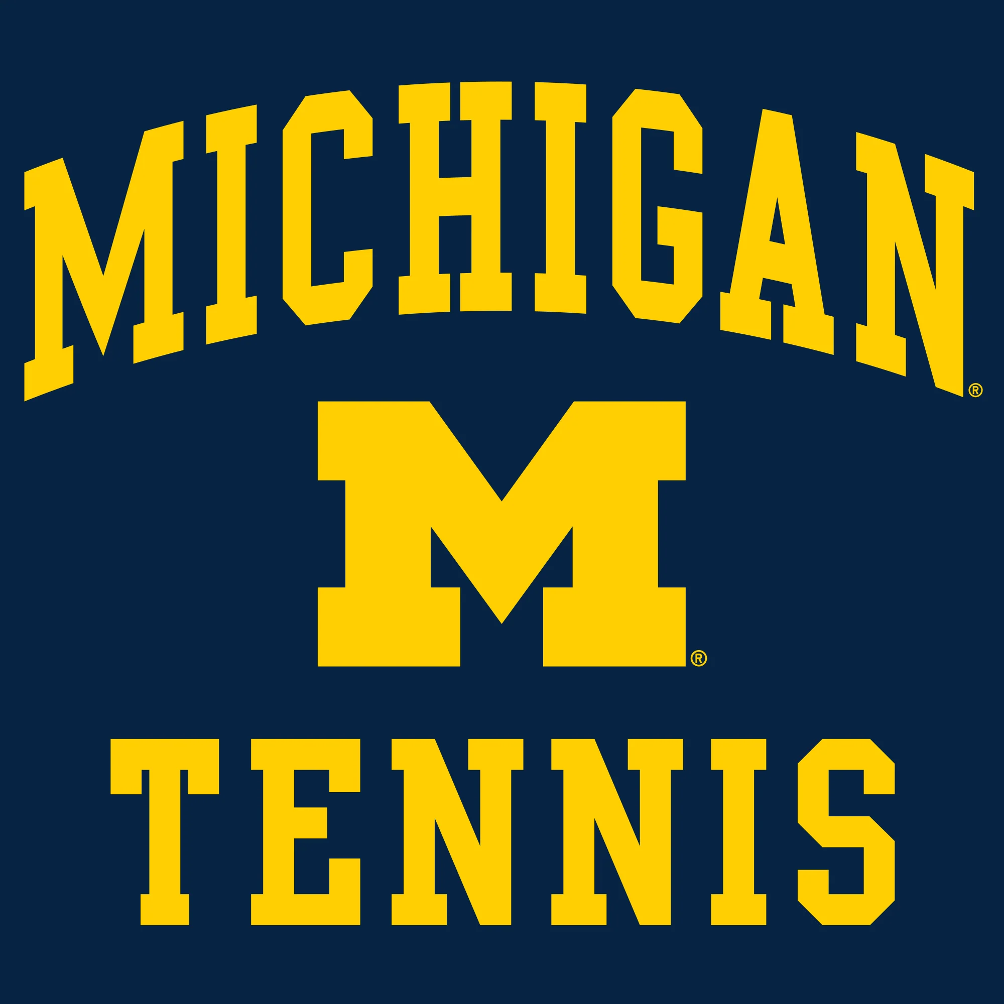 University of Michigan Wolverines Arch Logo Tennis Long Sleeve - Navy - Image 2