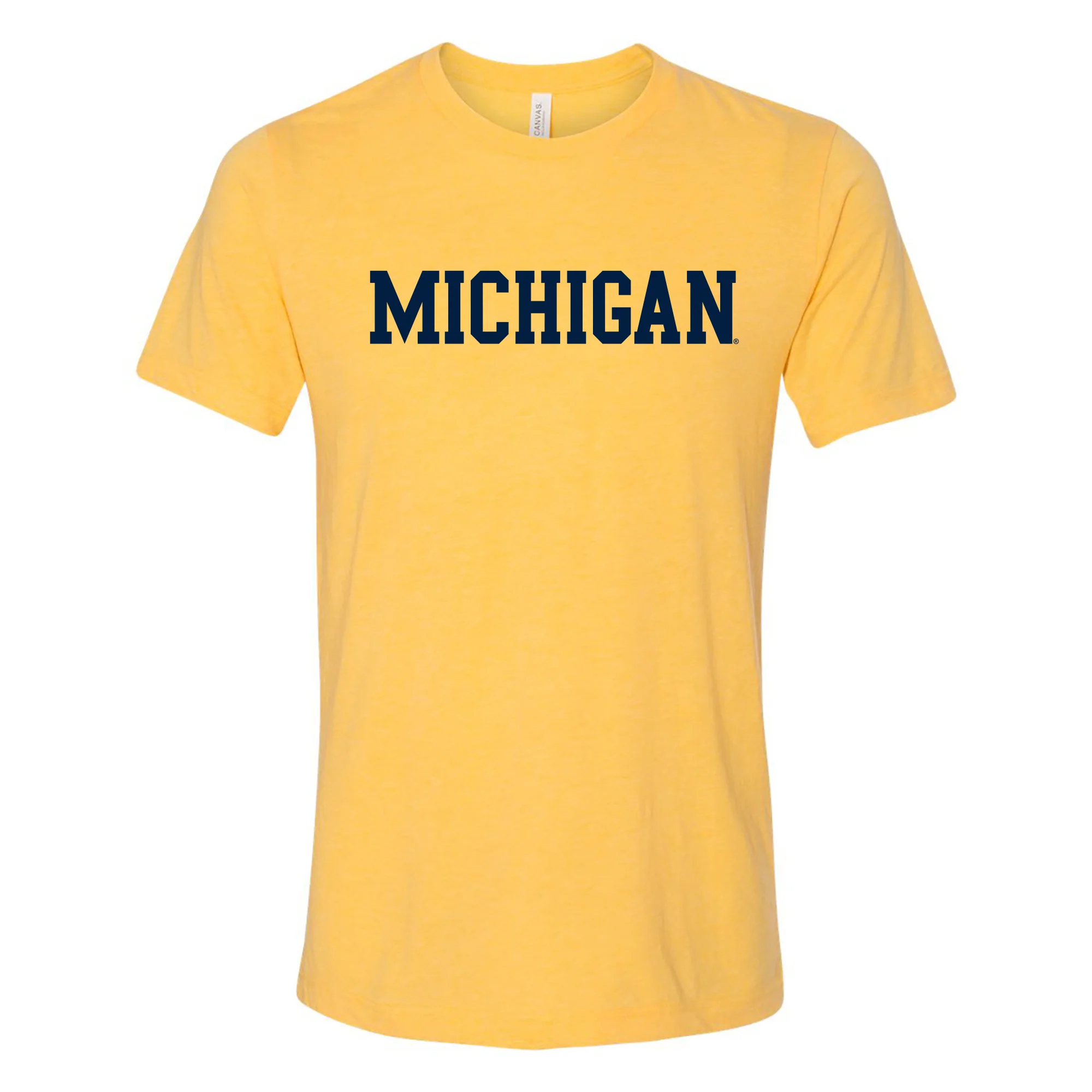 UGP Block Michigan Canvas Triblend T-Shirt - Yellow Gold Triblend