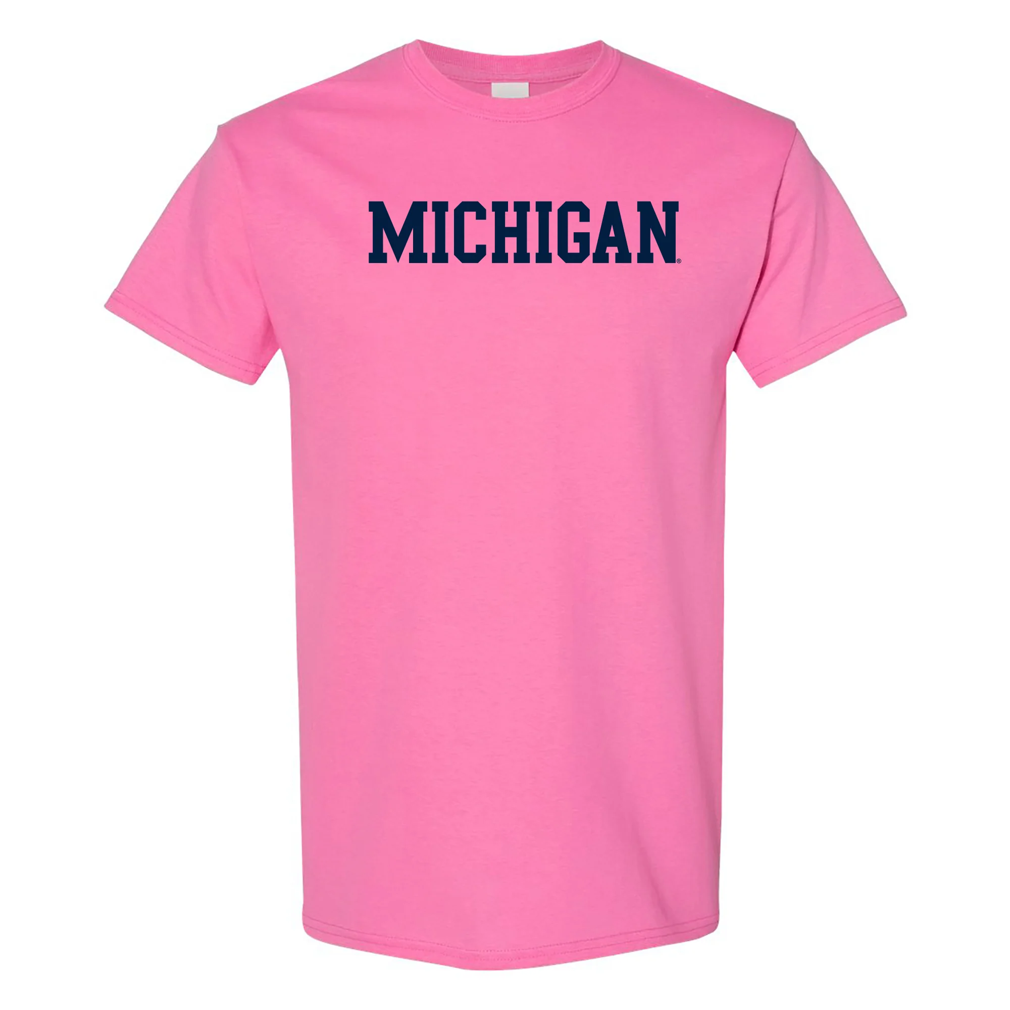 University of Michigan Wolverines Basic Block T-Shirt - Azalea