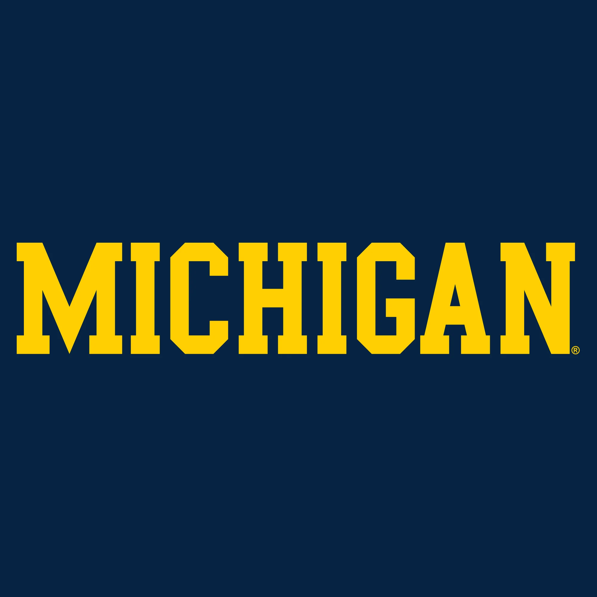 University of Michigan Wolverines Basic Block Tank Top - Navy - Image 2