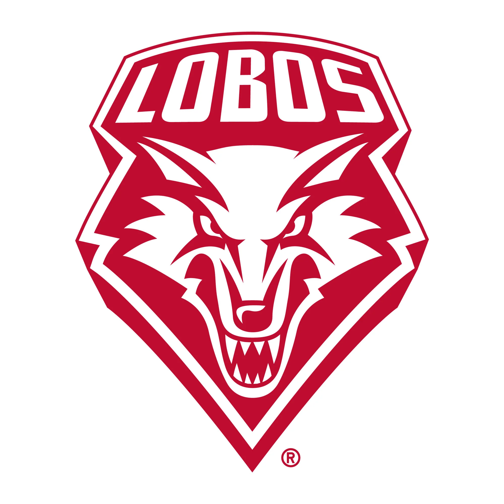 University of New Mexico Lobos Primary Logo Cotton Tank Top - White - Image 2