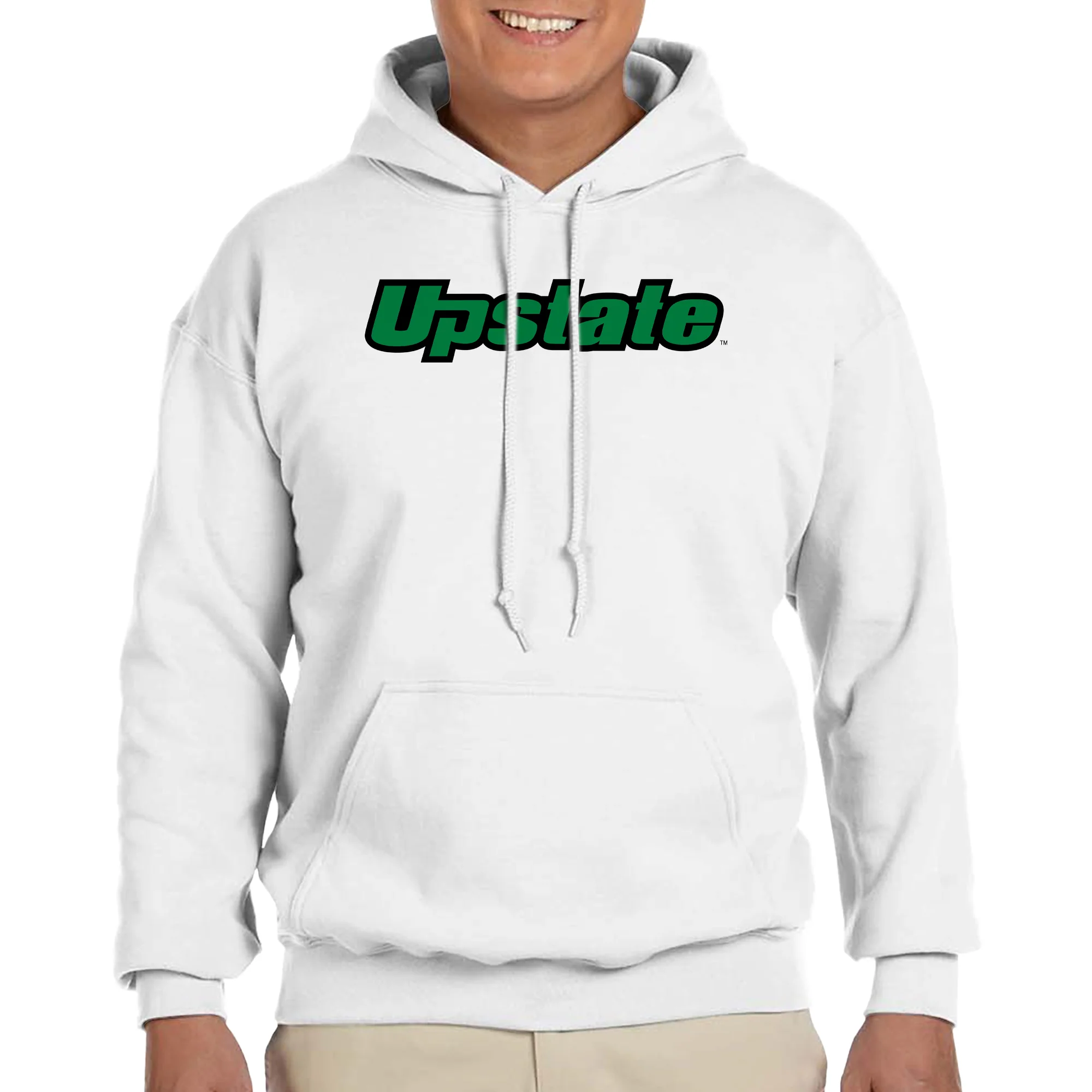 University of South Carolina Upstate Spartans Basic Block Hoodie - White - Image 3