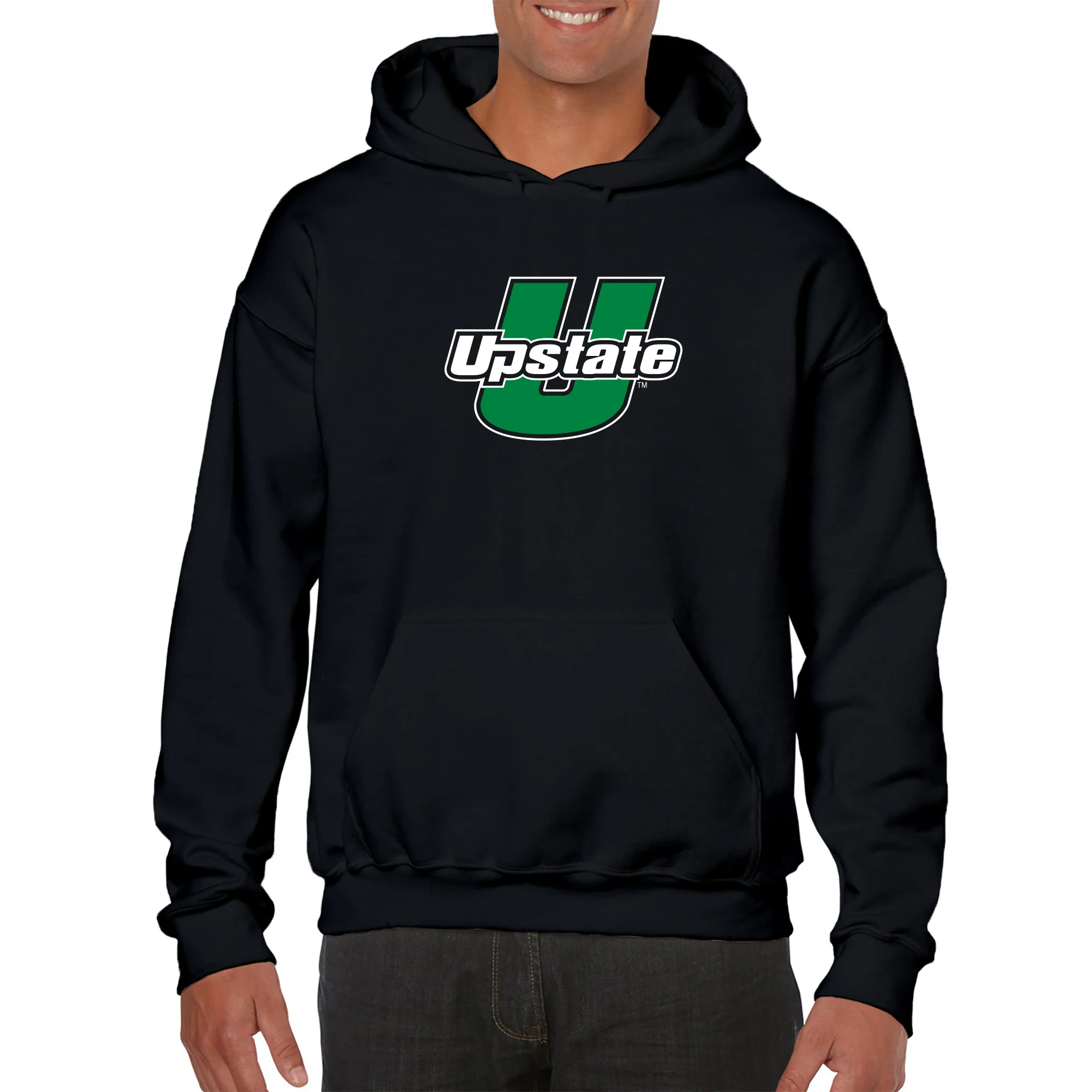 University of South Carolina Upstate Spartans Primary Logo Hoodie - Black - Image 3