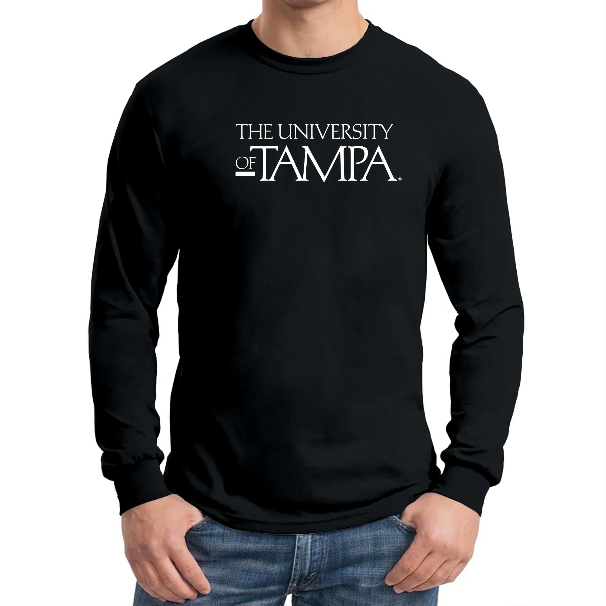 University of Tampa Spartans Basic Block Long Sleeve T-Shirt - Black - Image 3