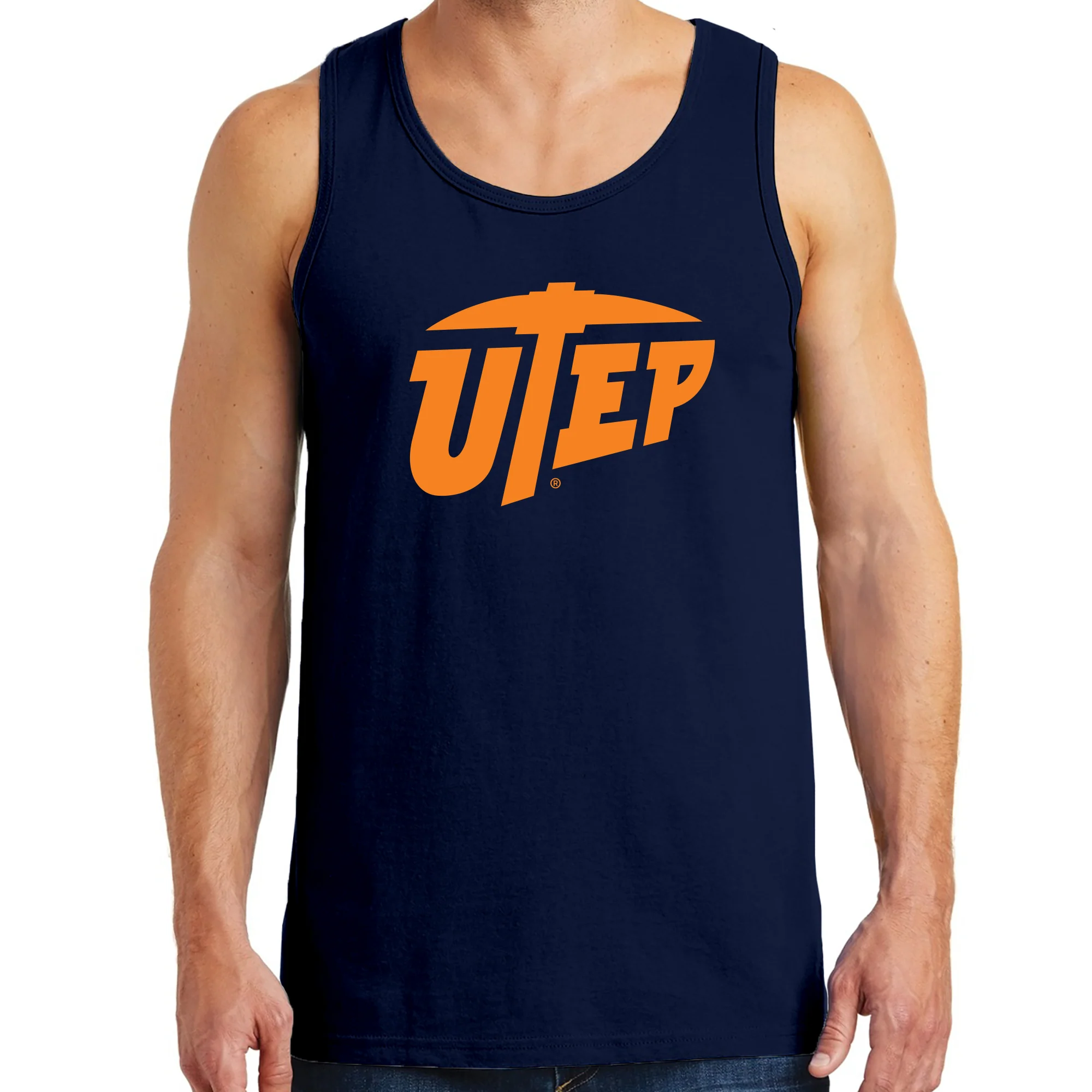 University of Texas at El Paso Miners Primary Logo Tank Top - Navy - Image 3