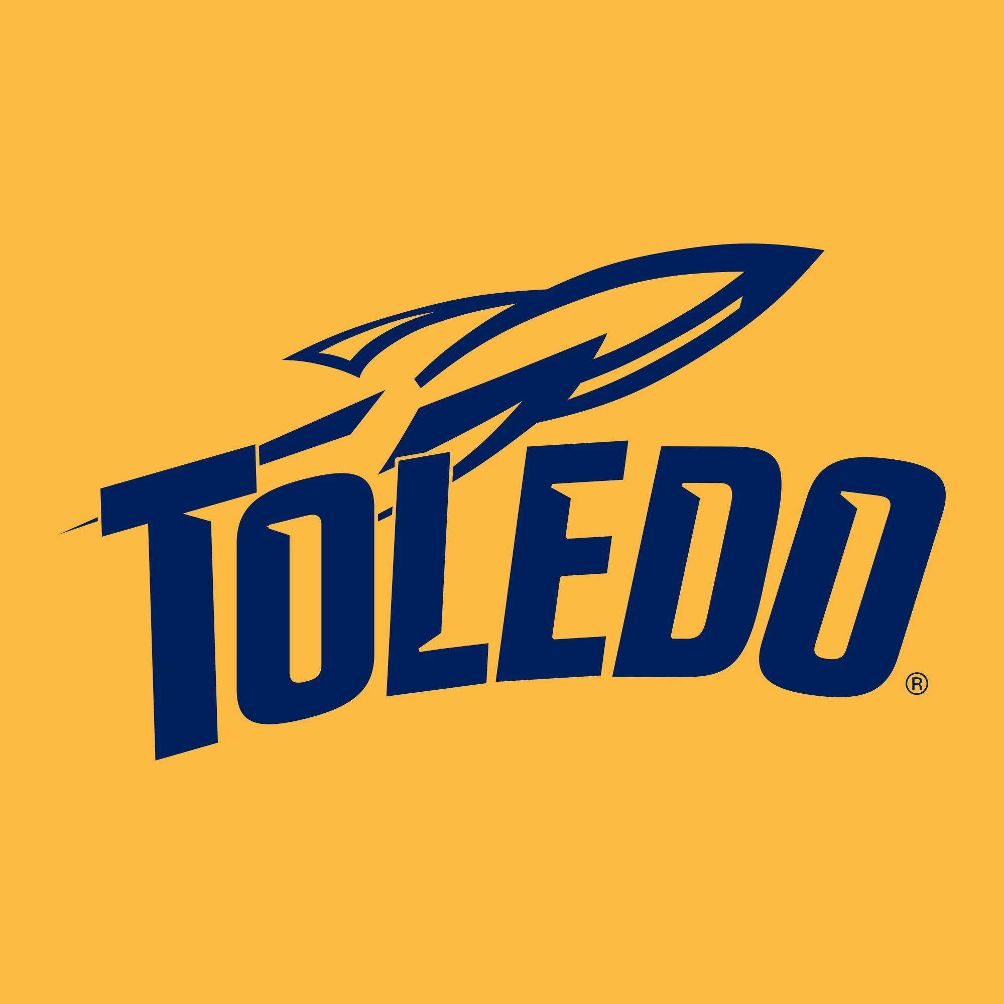 University of Toledo Rockets Primary Logo Short Sleeve Tee - Gold - Image 2