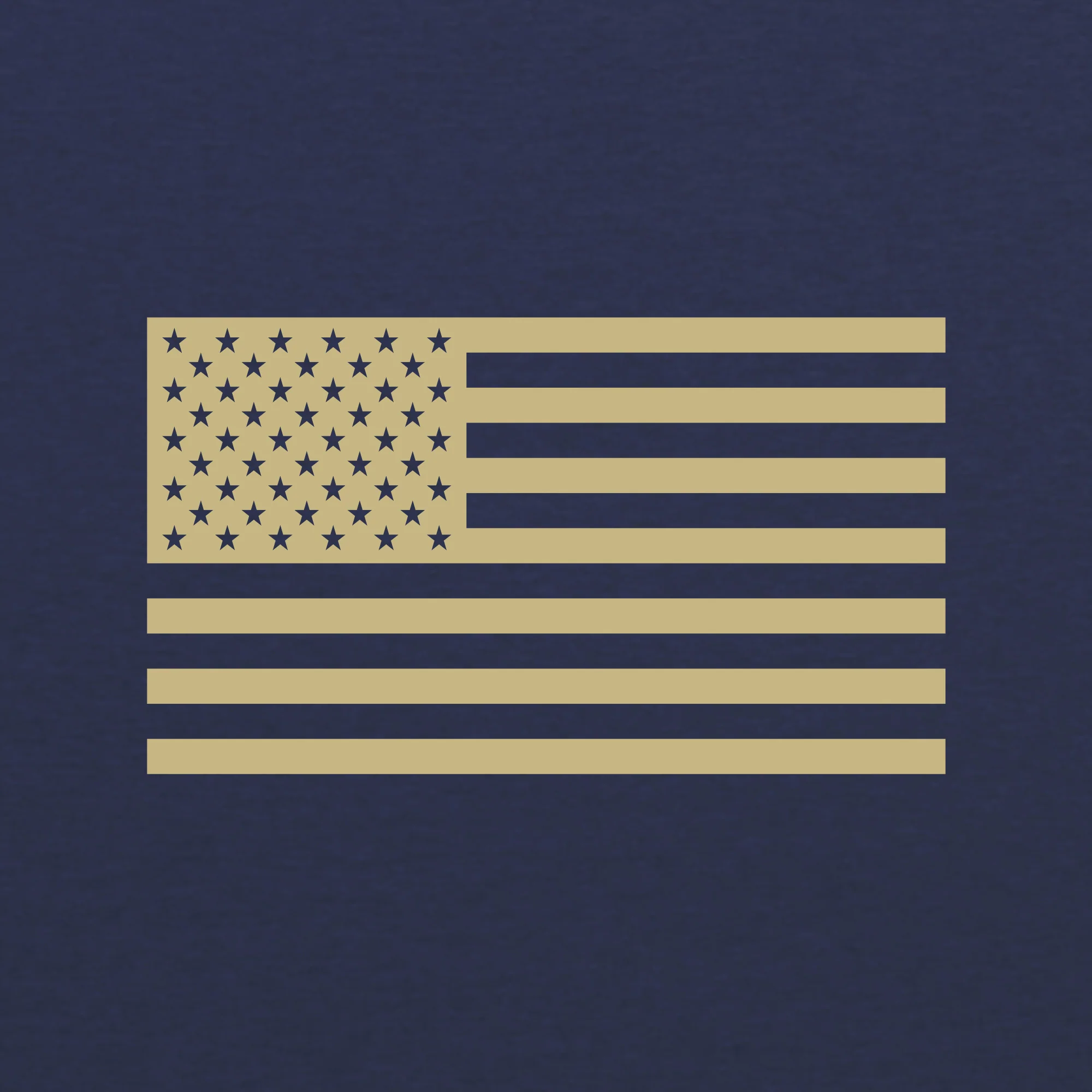 United States Naval Academy Midshipmen Block Navy Flag Sleeve Triblend Short Sleeve T-Shirt - Vintage Navy - Image 3