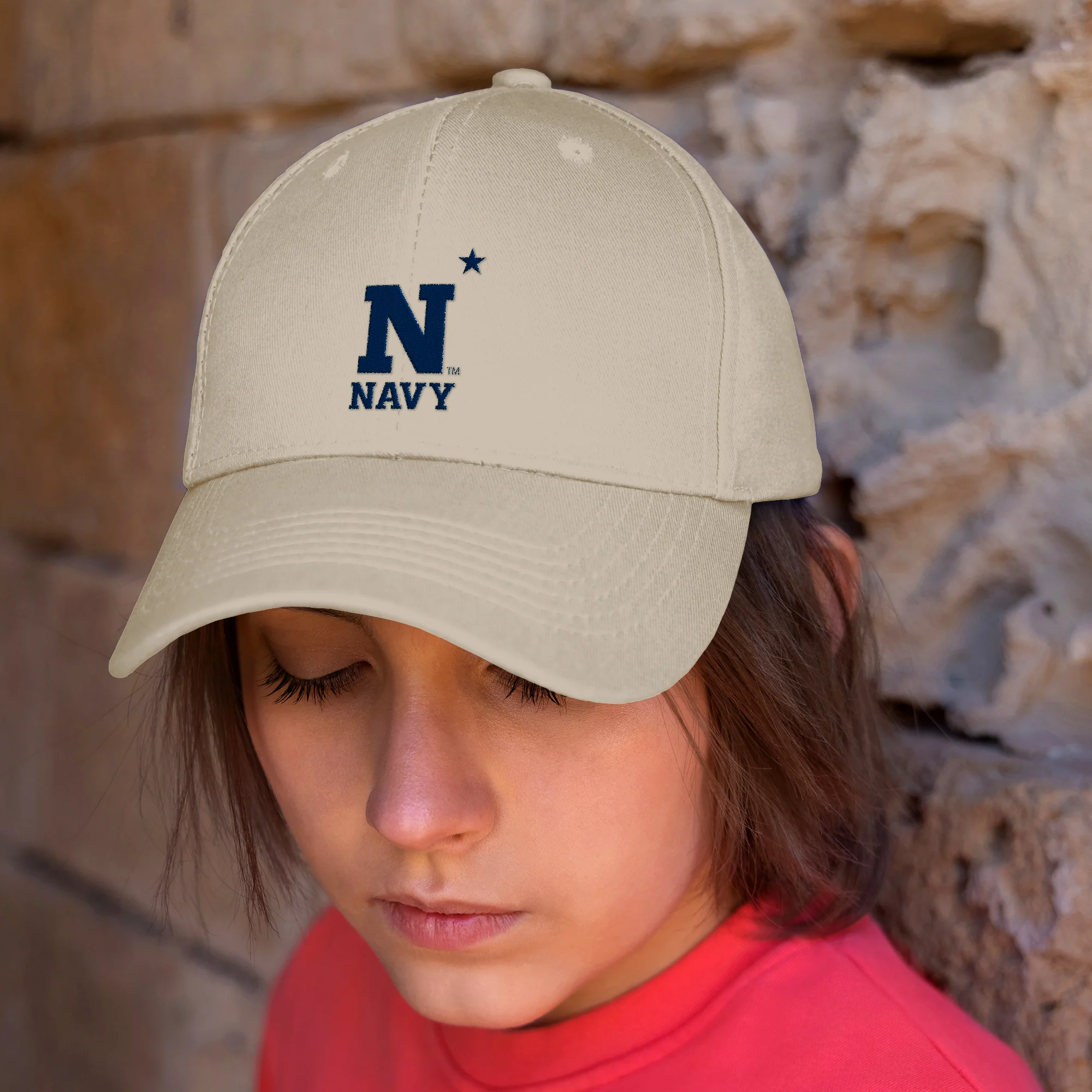 US Naval Academy Primary Logo Dad Hat - Image 9