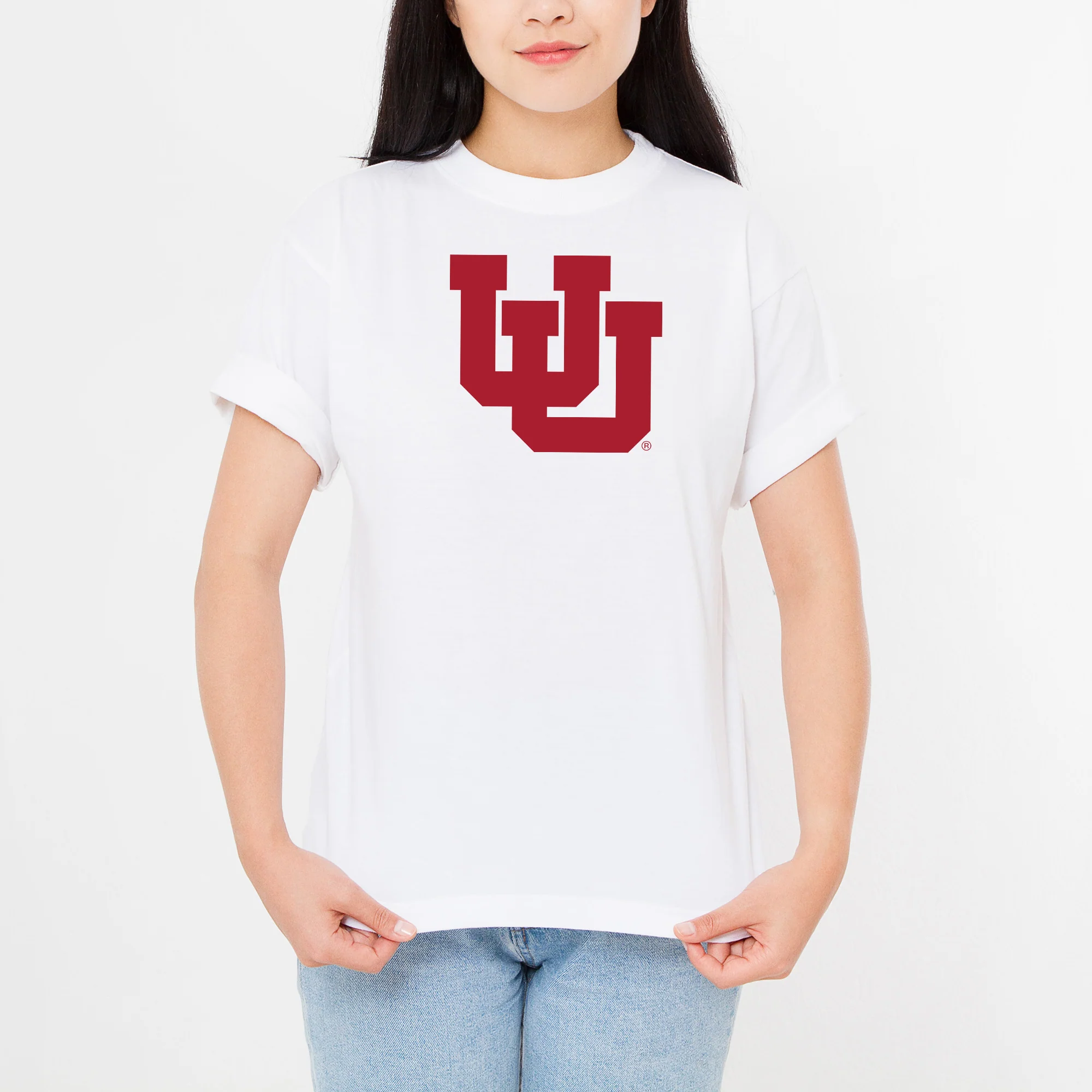 Utah Utes Primary Logo T-Shirt - White - Image 4